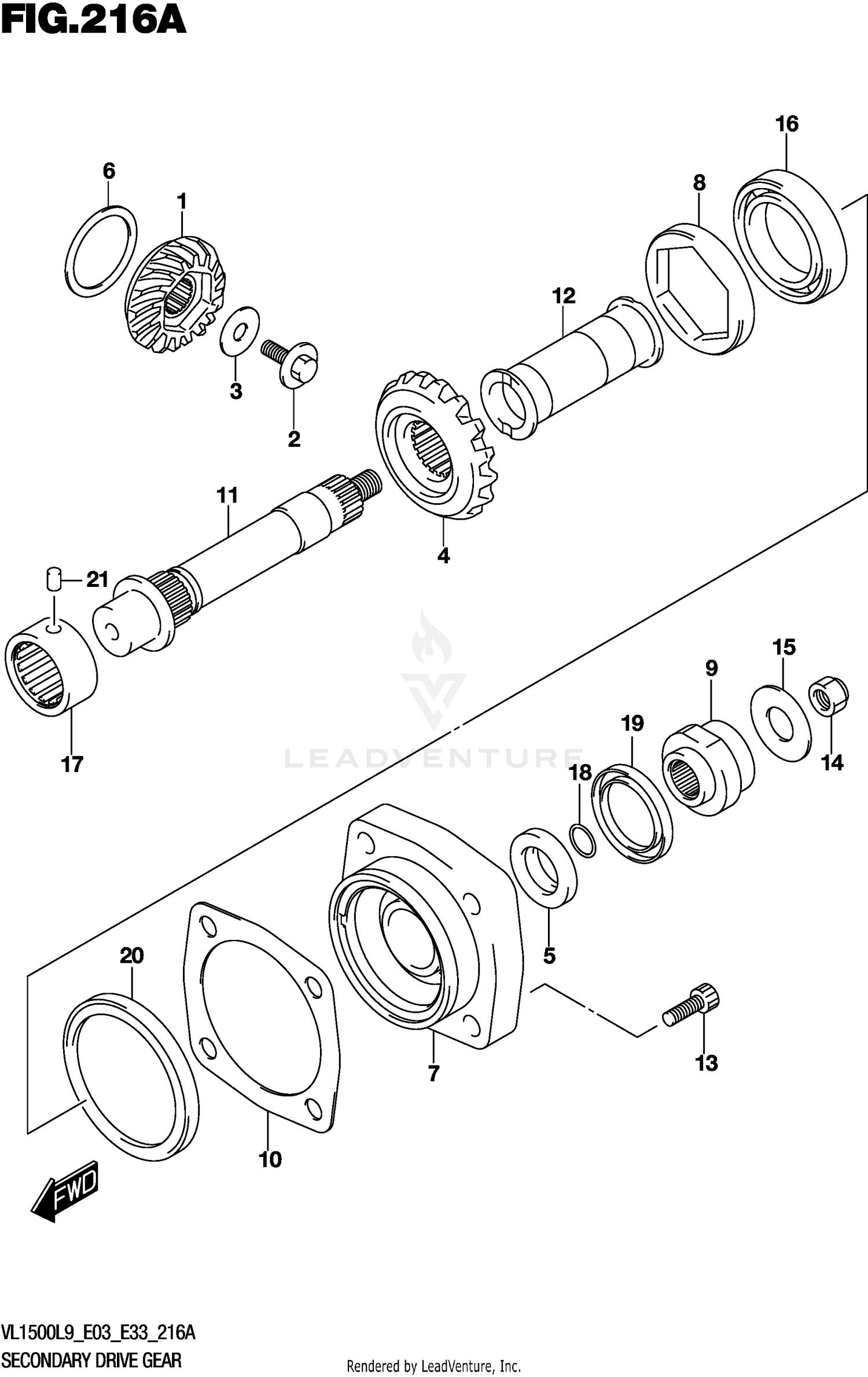 SECONDARY DRIVE GEAR