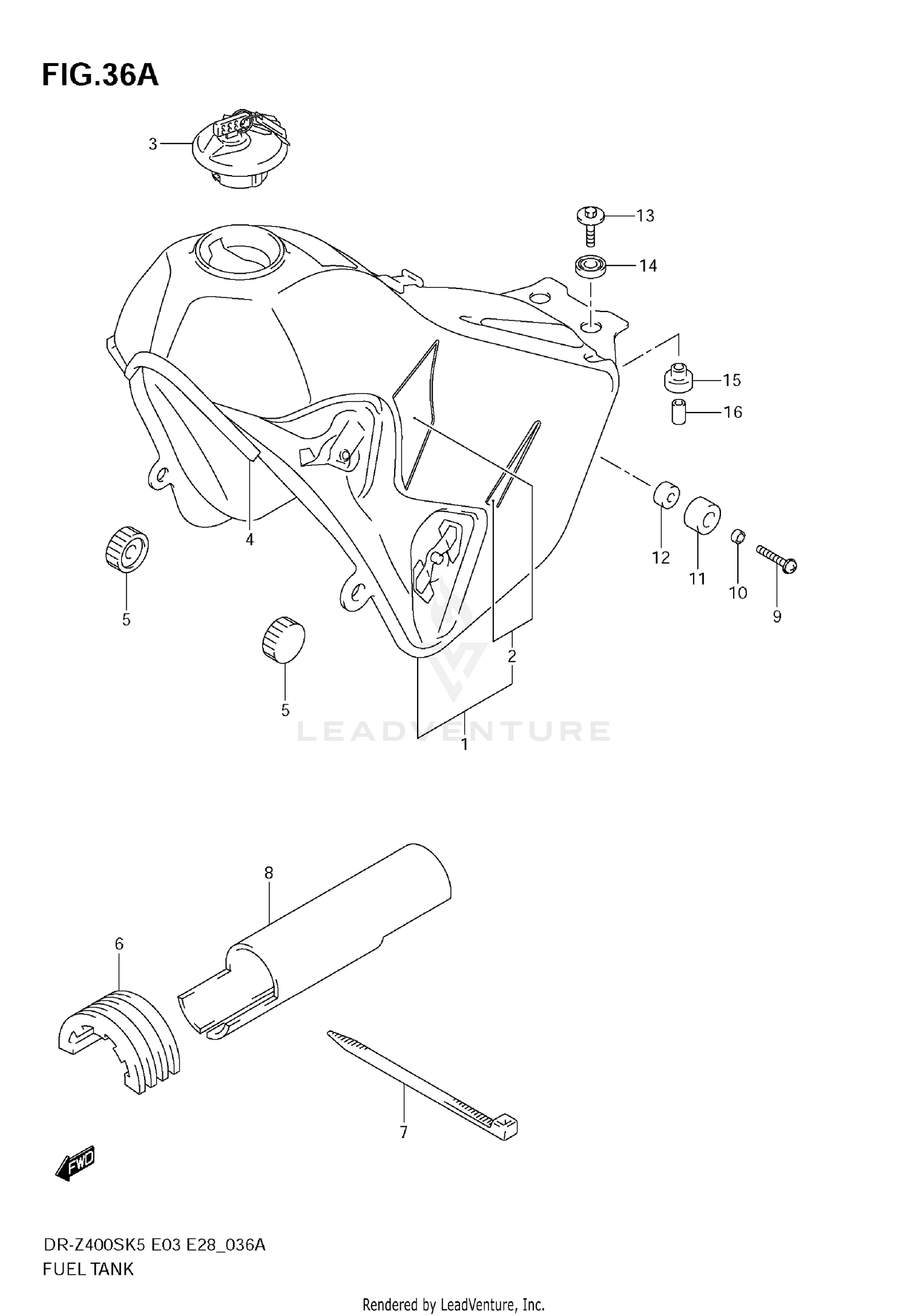 FUEL TANK (MODEL K9)