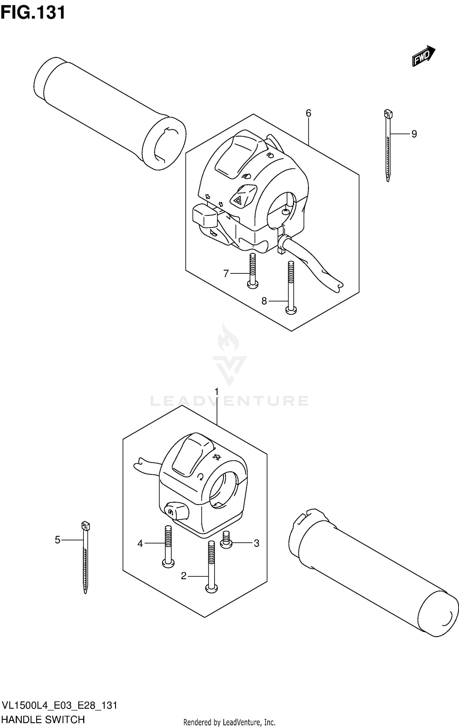 HANDLE SWITCH (VL1500BL4 E33)