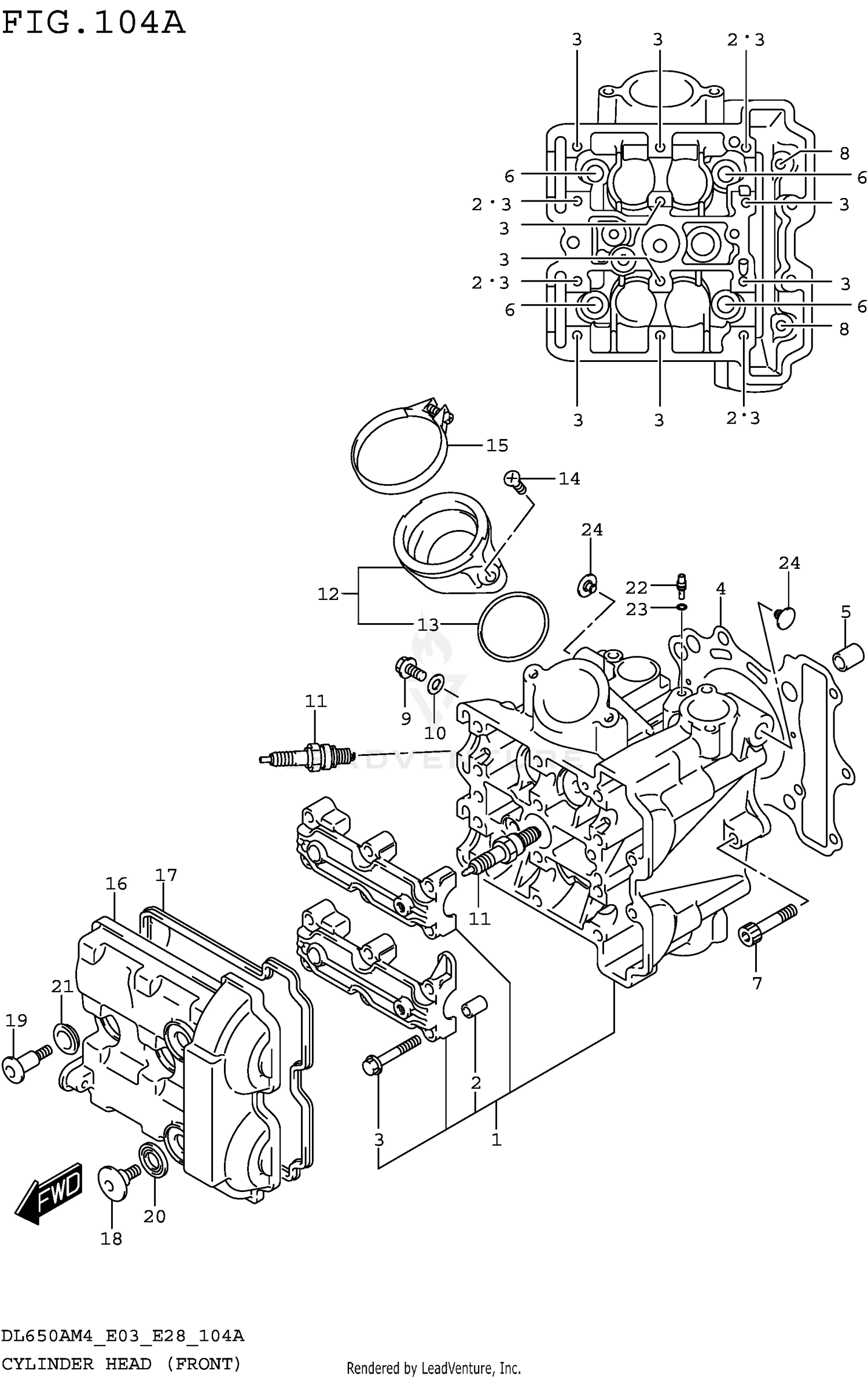 CYLINDER HEAD (FRONT)