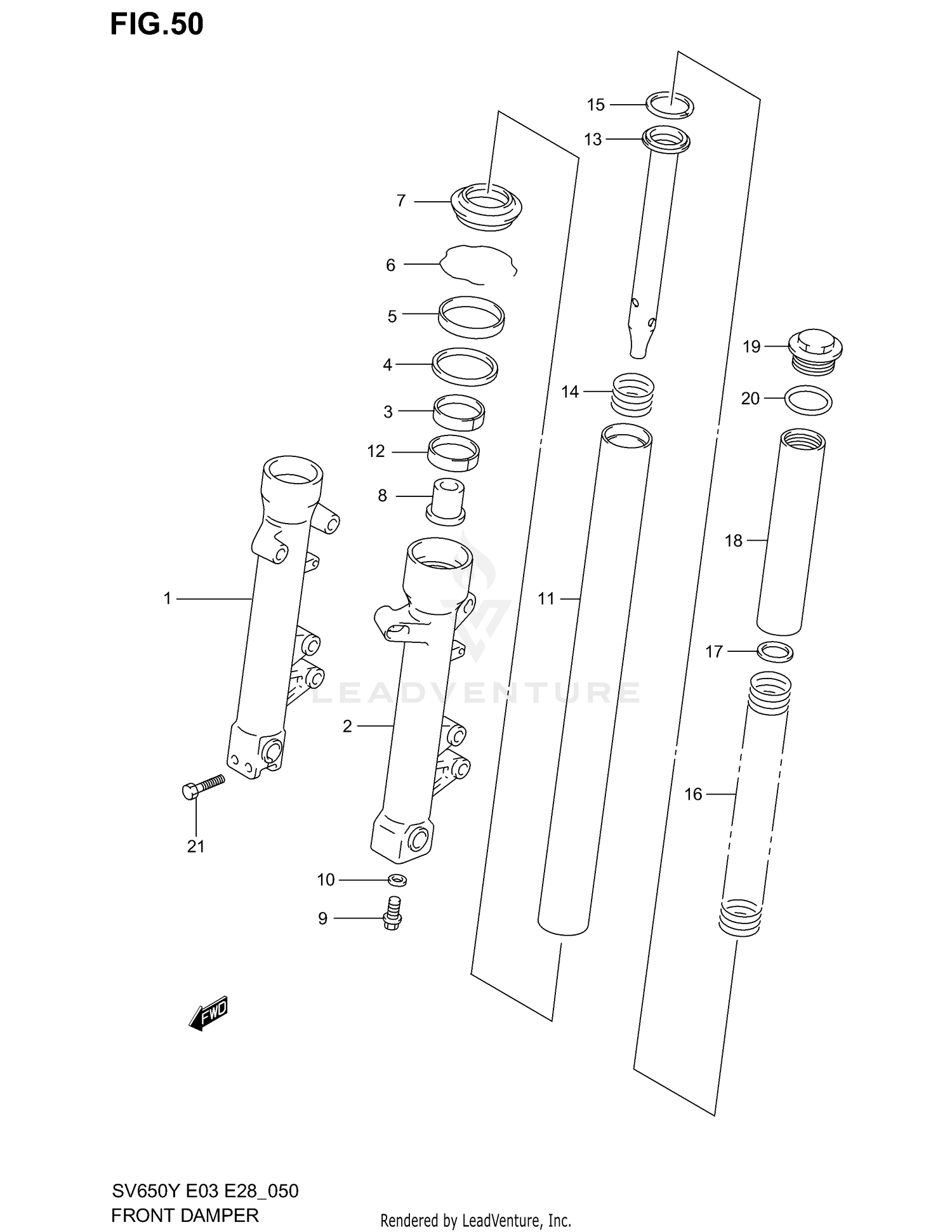 FRONT FORK DAMPER (MODEL X/Y)