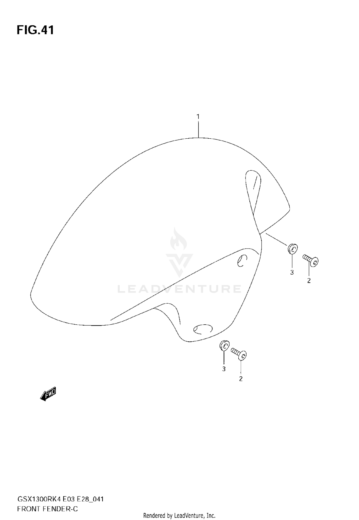 FRONT FENDER (MODEL K4)