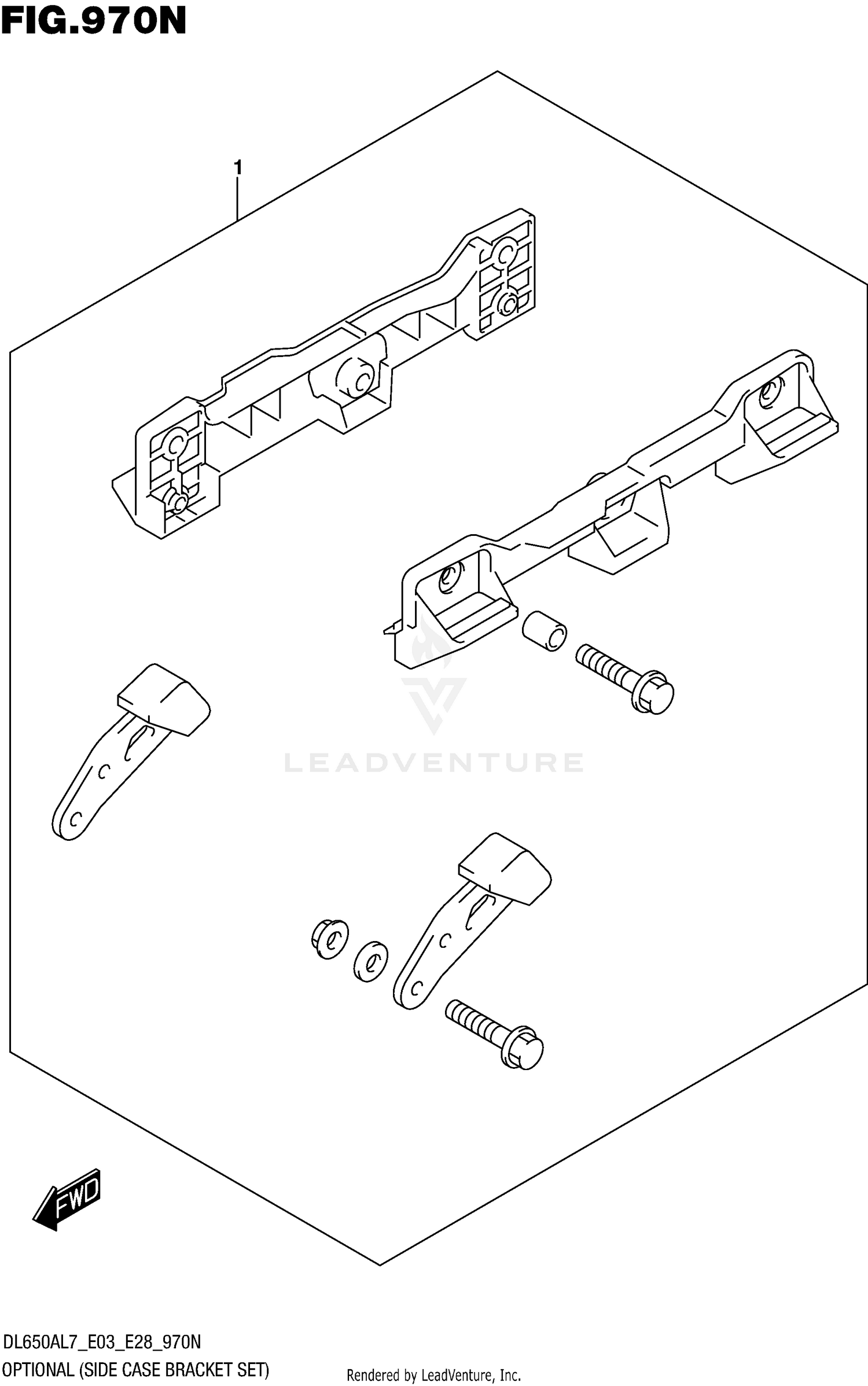 OPTIONAL (SIDE CASE BRACKET SET)