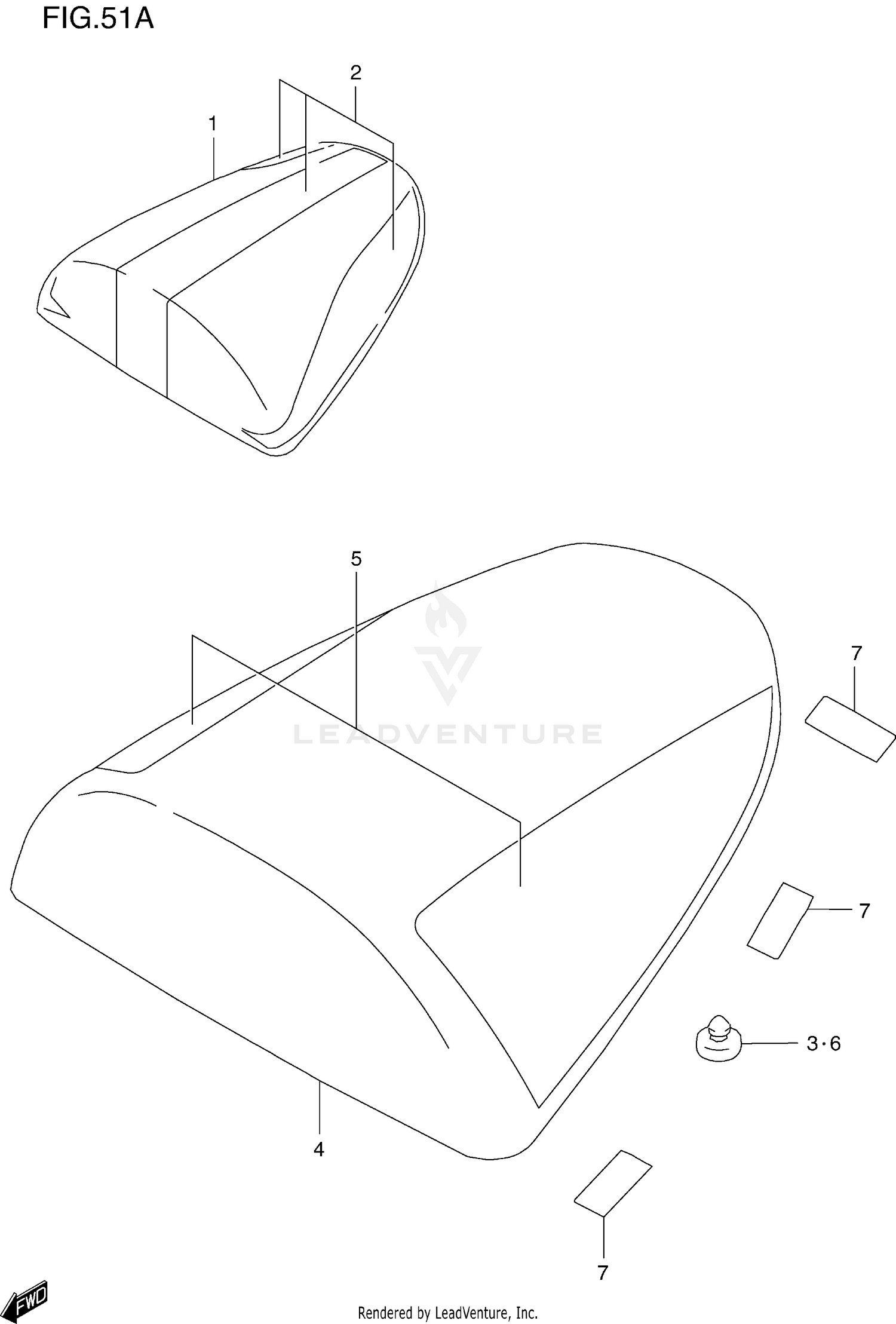 SEAT TAIL BOX (MODEL W)