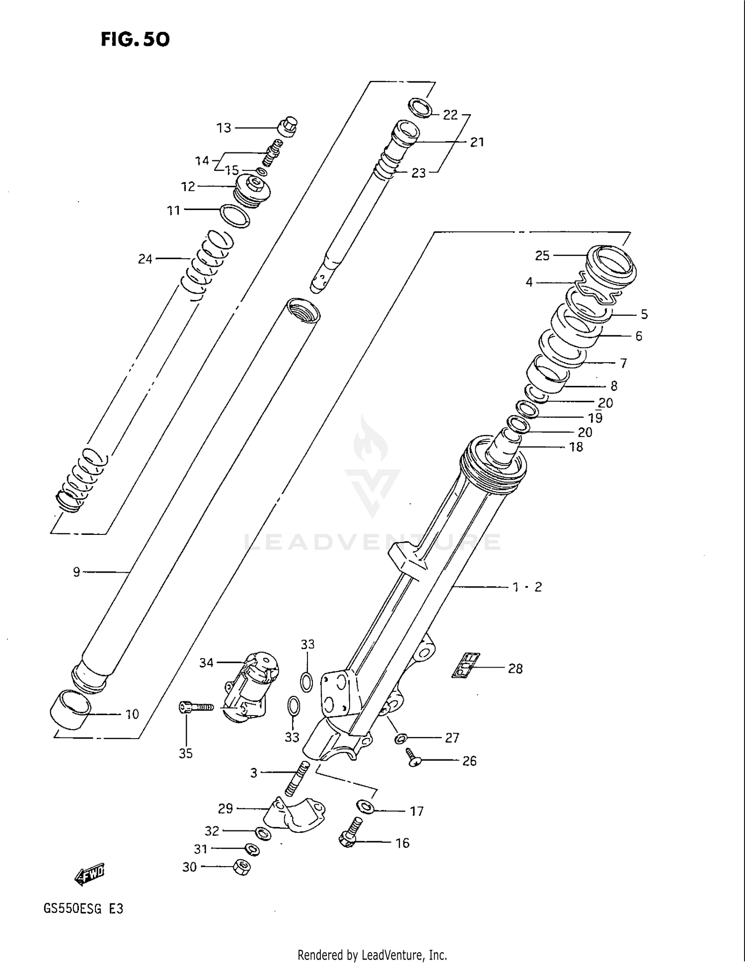 FRONT DAMPER (MODEL F/G)