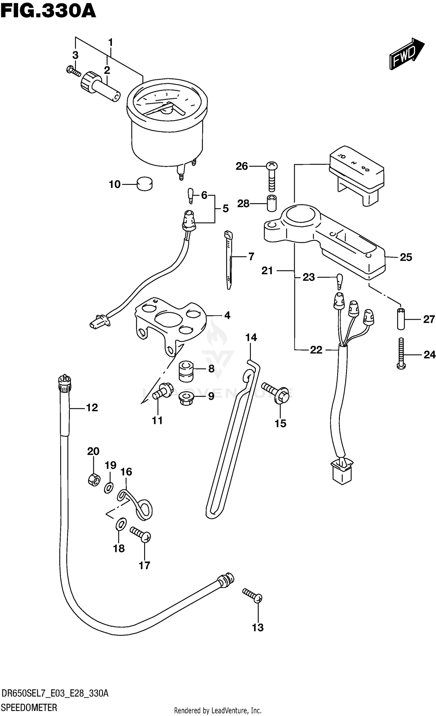 SPEEDOMETER (DR650SEL7 E03)