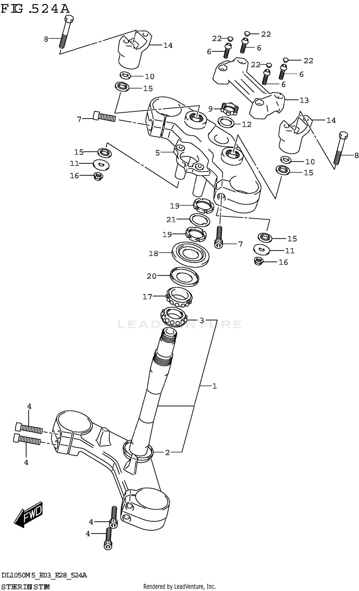 STEERING STEM (DL1050RR)