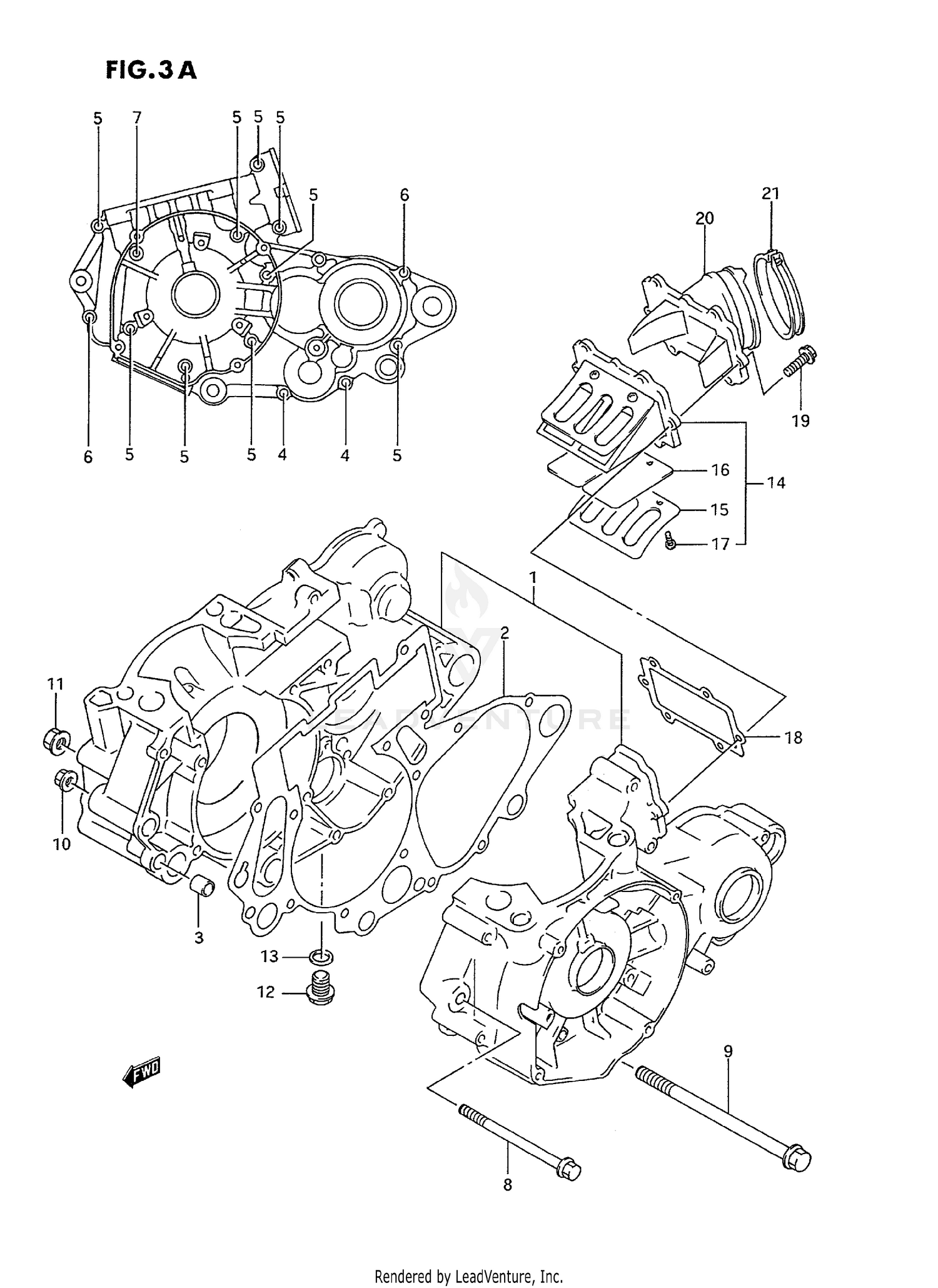 CRANKCASE (MODEL R/S)