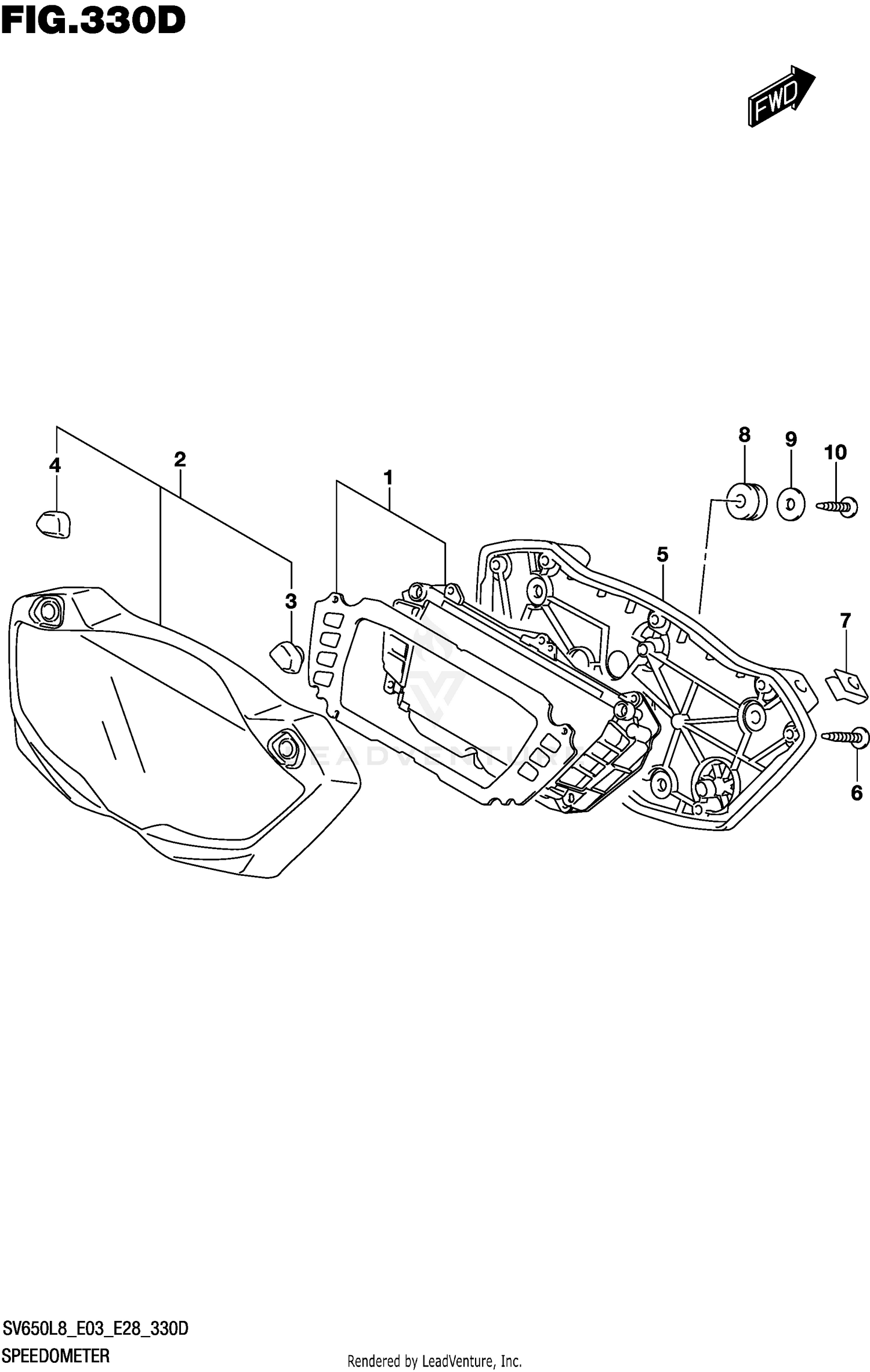 SPEEDOMETER (SV650AL8 E33)