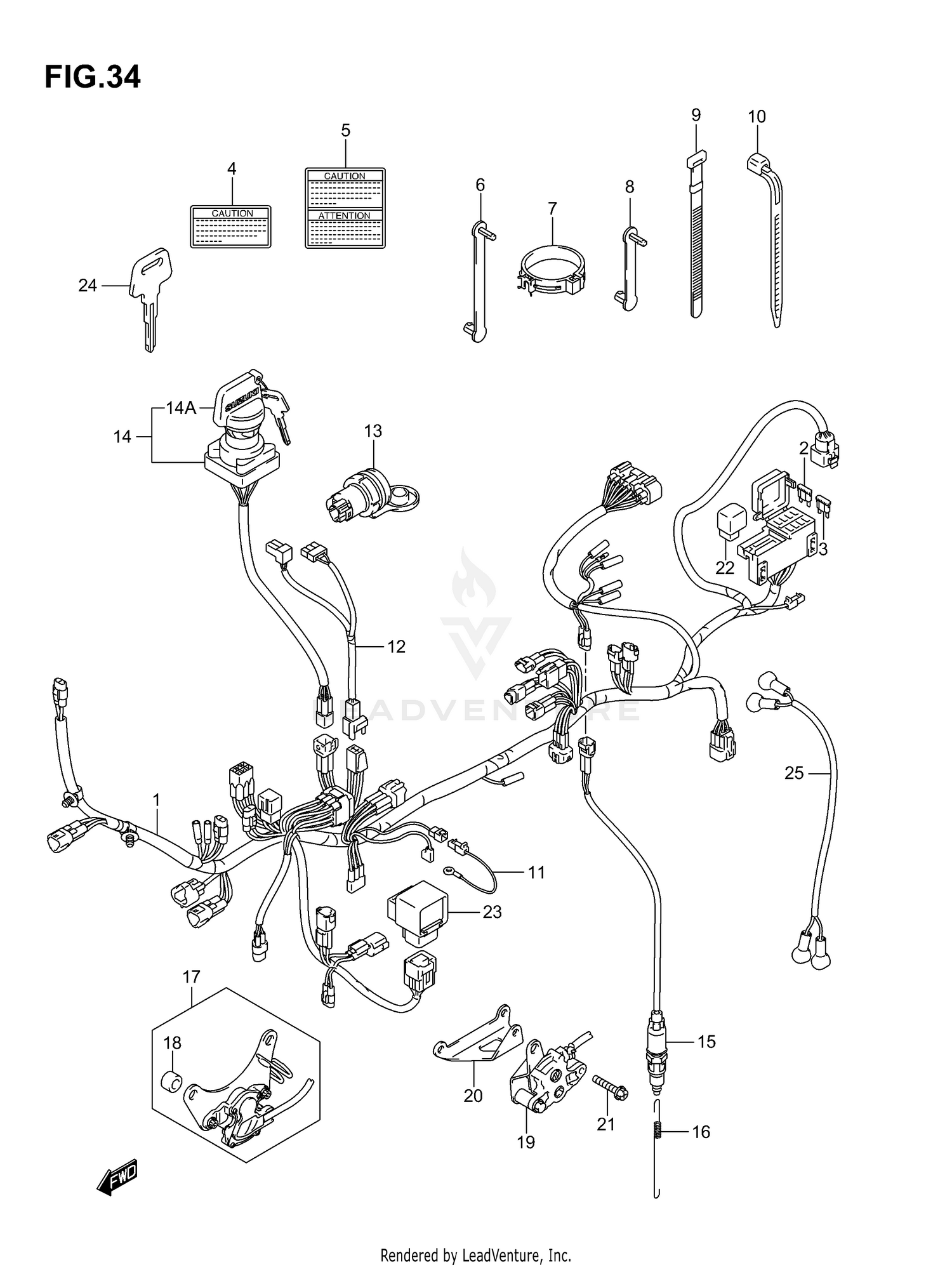WIRING HARNESS (MODEL K4/K5)