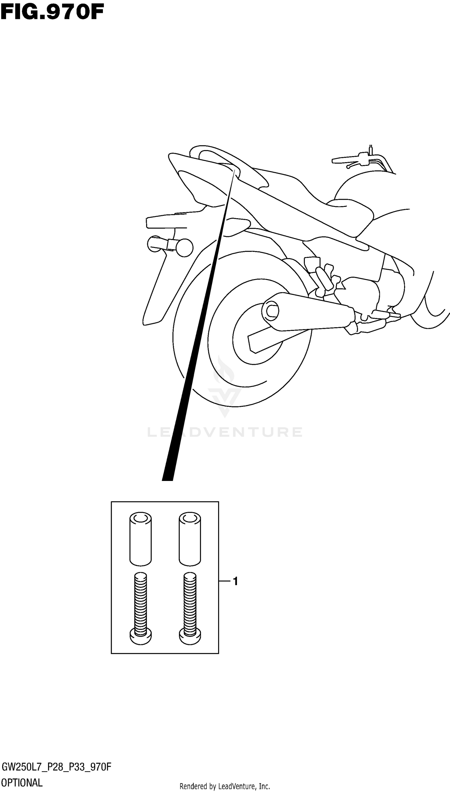 OPTIONAL (HOOK SET PILLION HANDLE)