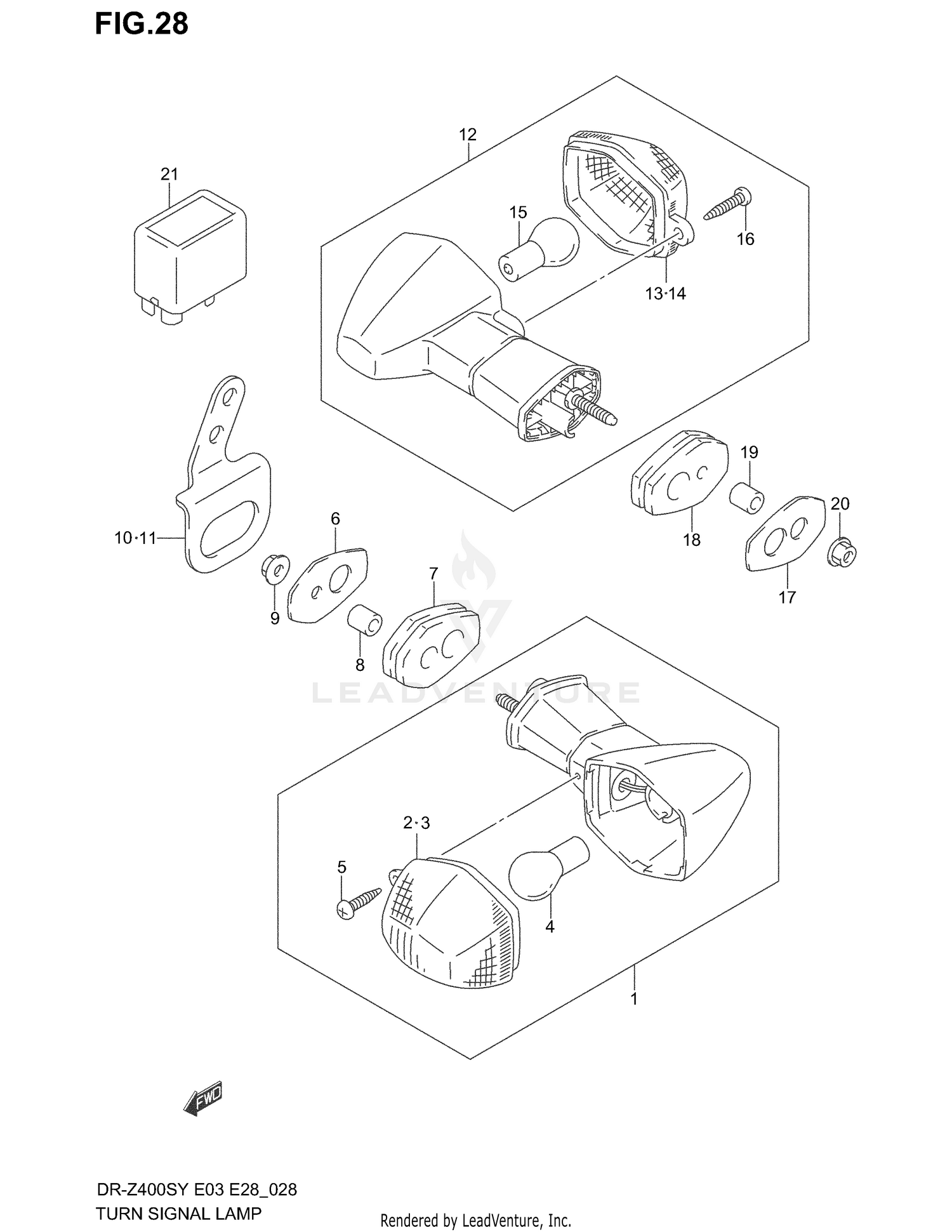 TURN SIGNAL LAMP (MODEL Y/K1)