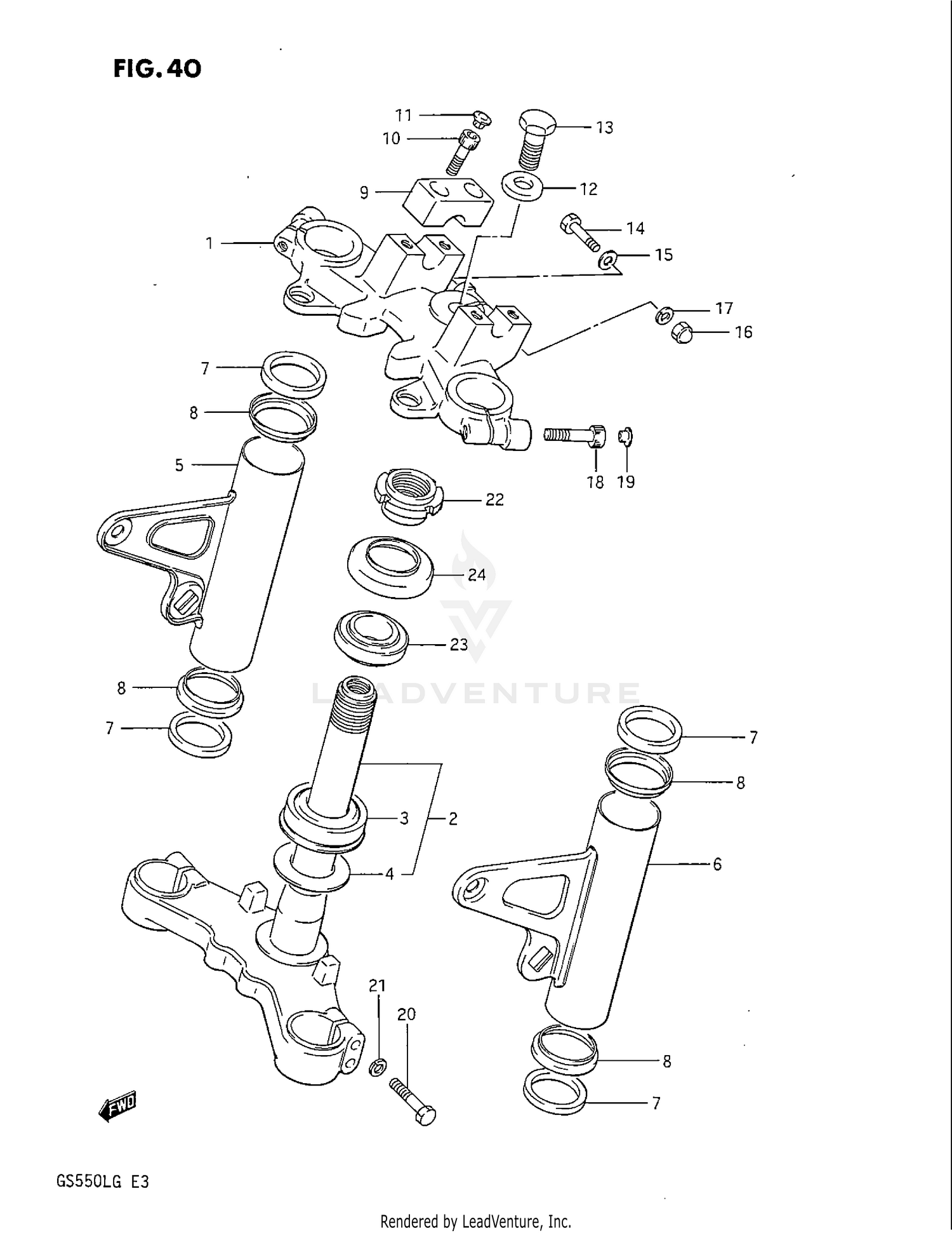 STEERING STEM (MODEL G)