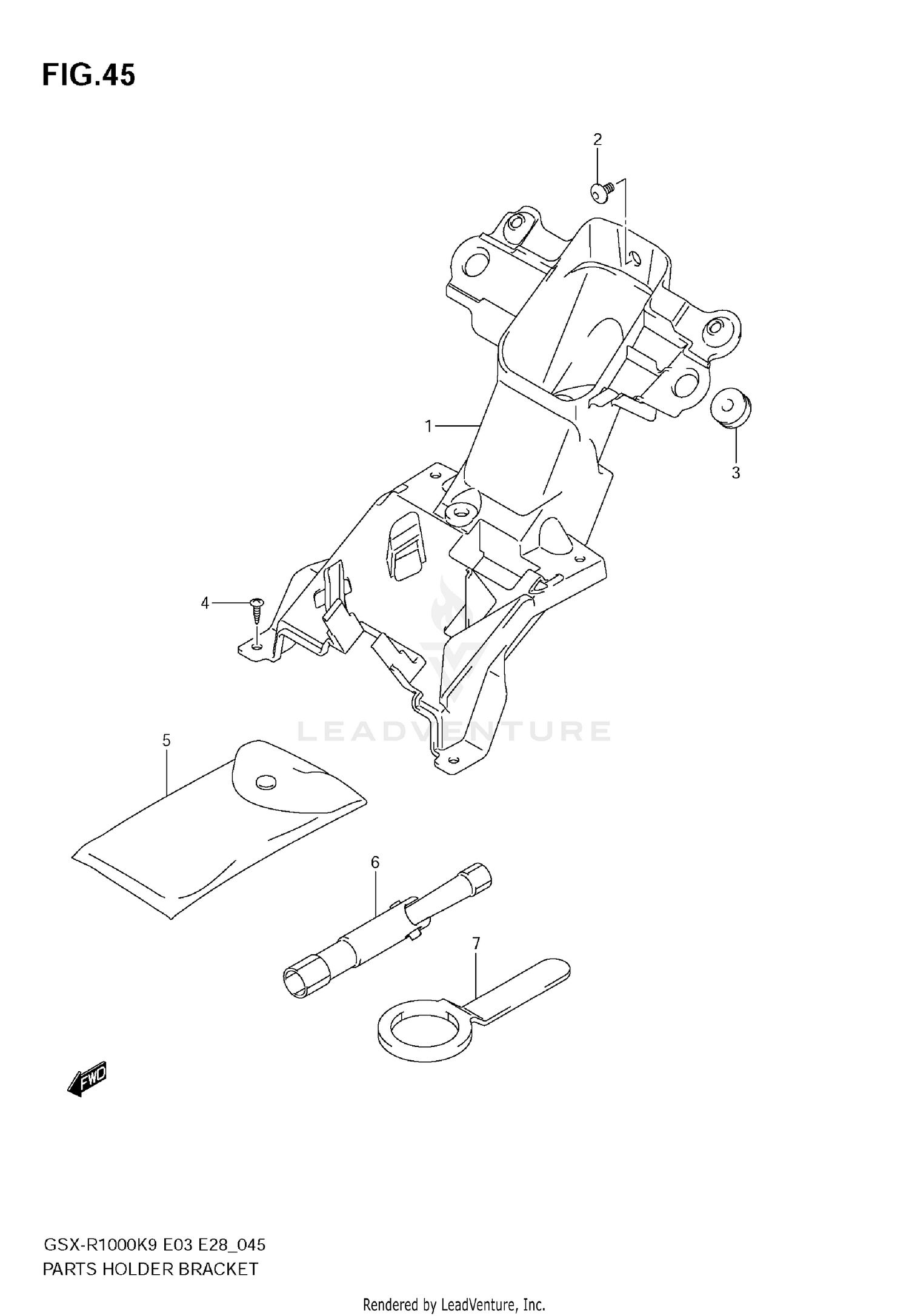 PARTS HOLDER BRACKET