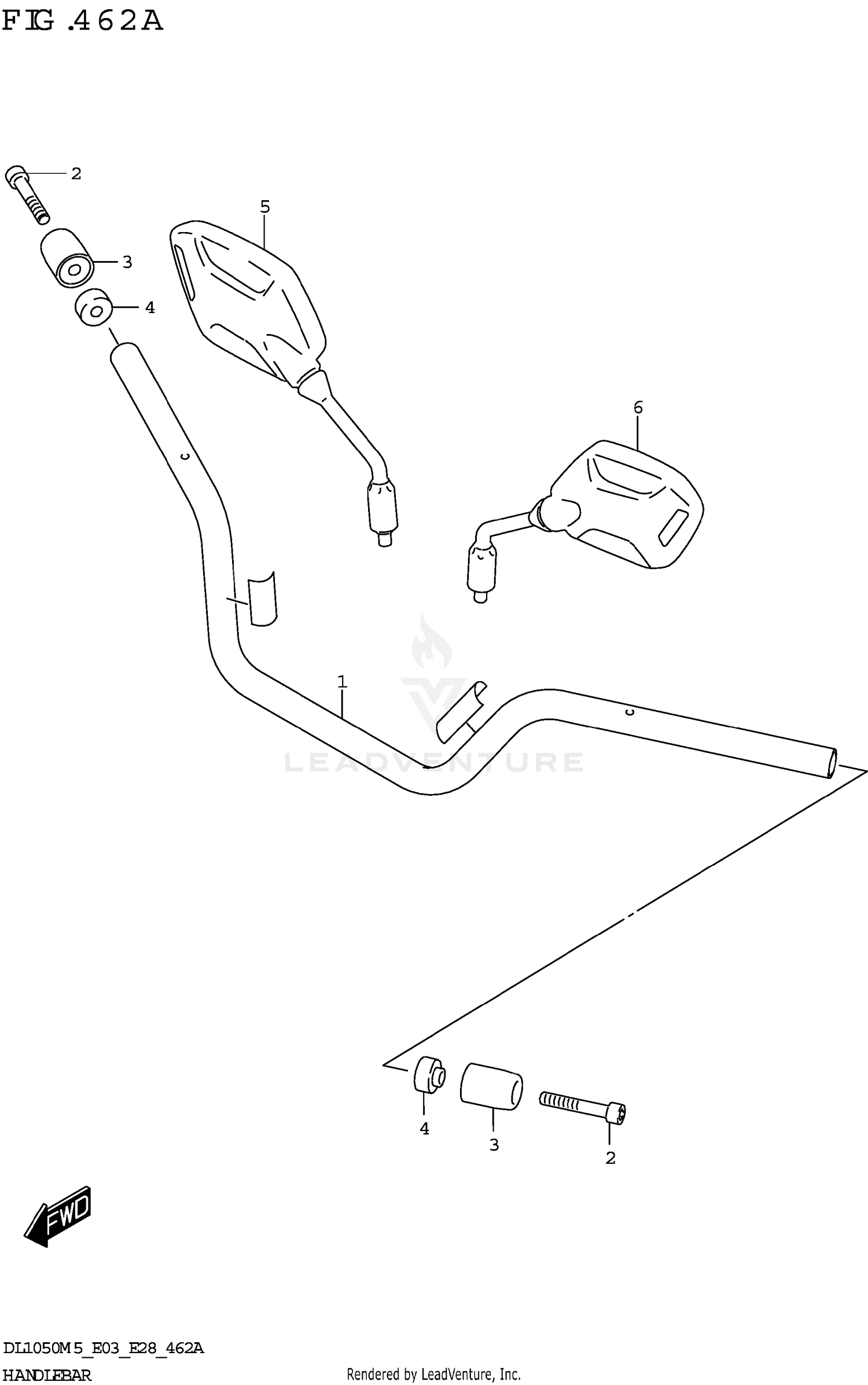 HANDLEBAR (DL1050RJ)