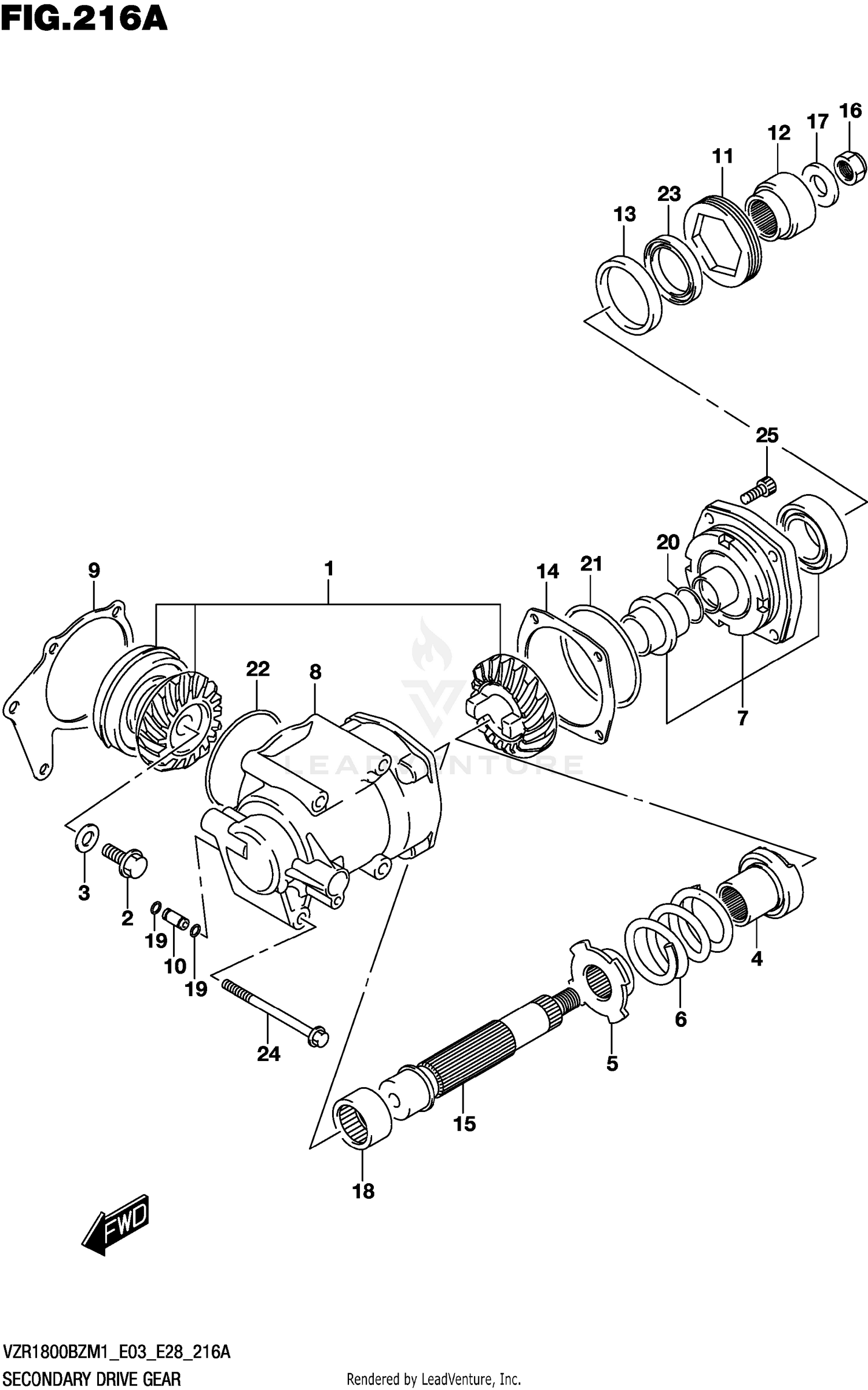 SECONDARY DRIVE GEAR