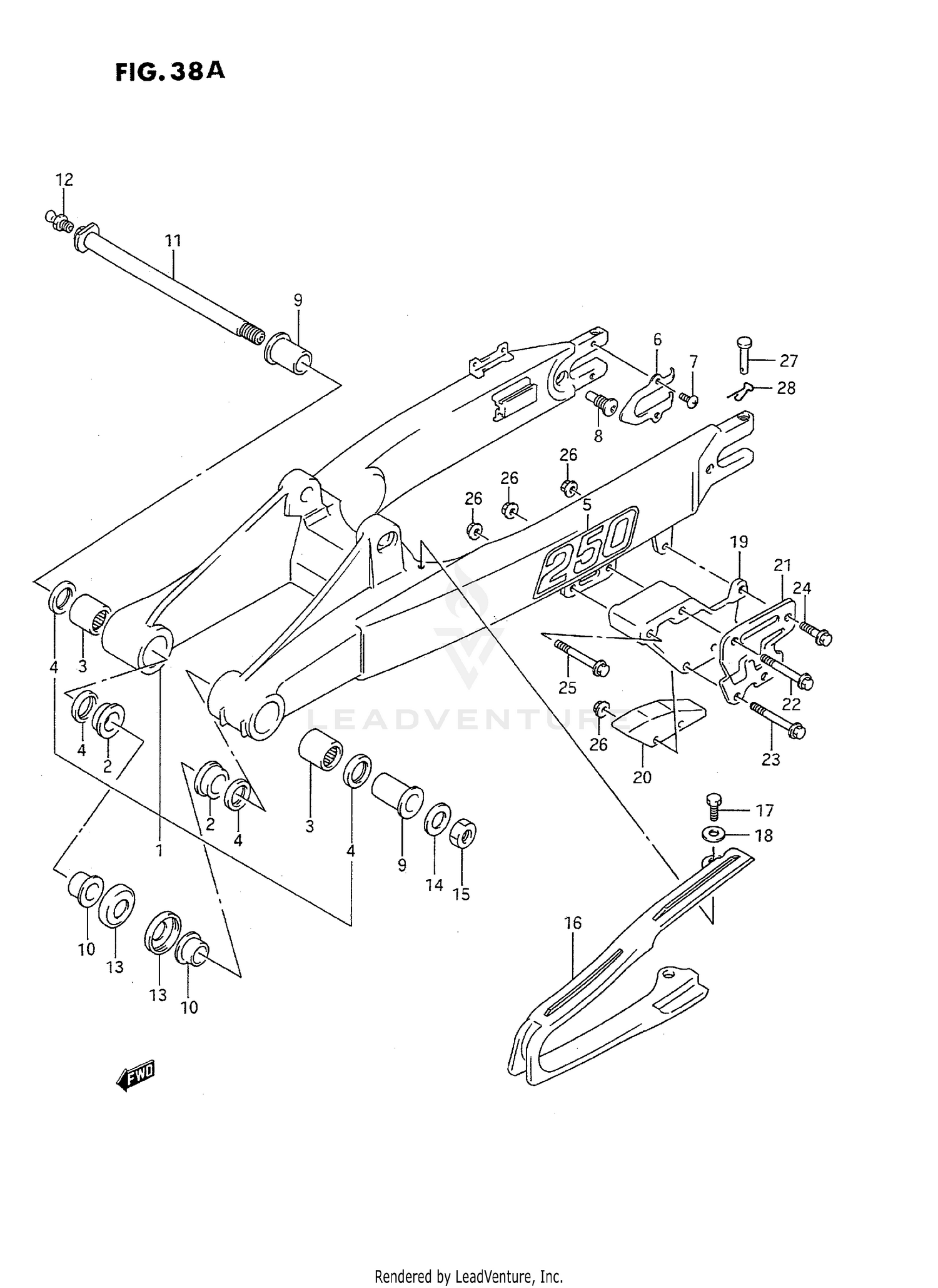 REAR SWINGING ARM (MODEL M/N)