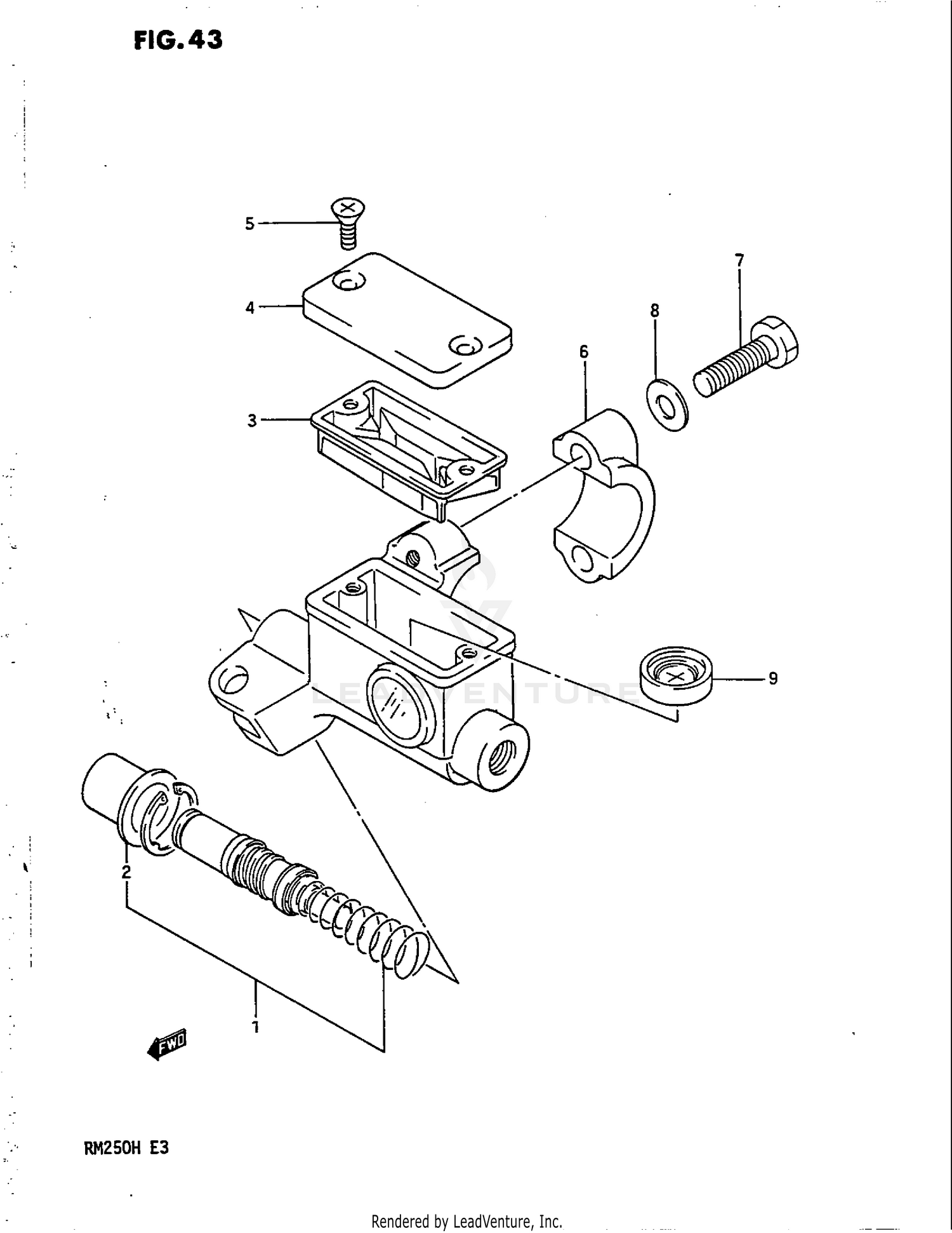 FRONT MASTER CYLINDER (MODEL G)
