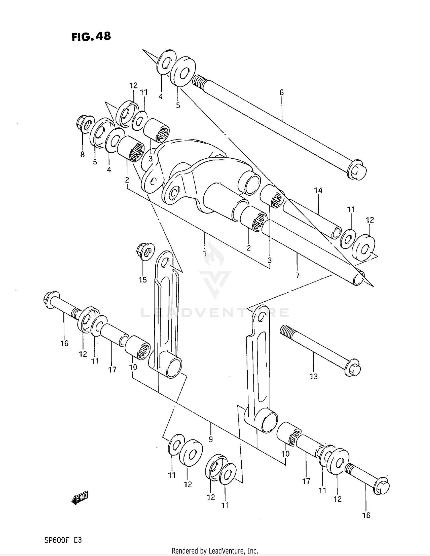REAR CUSHION LEVER