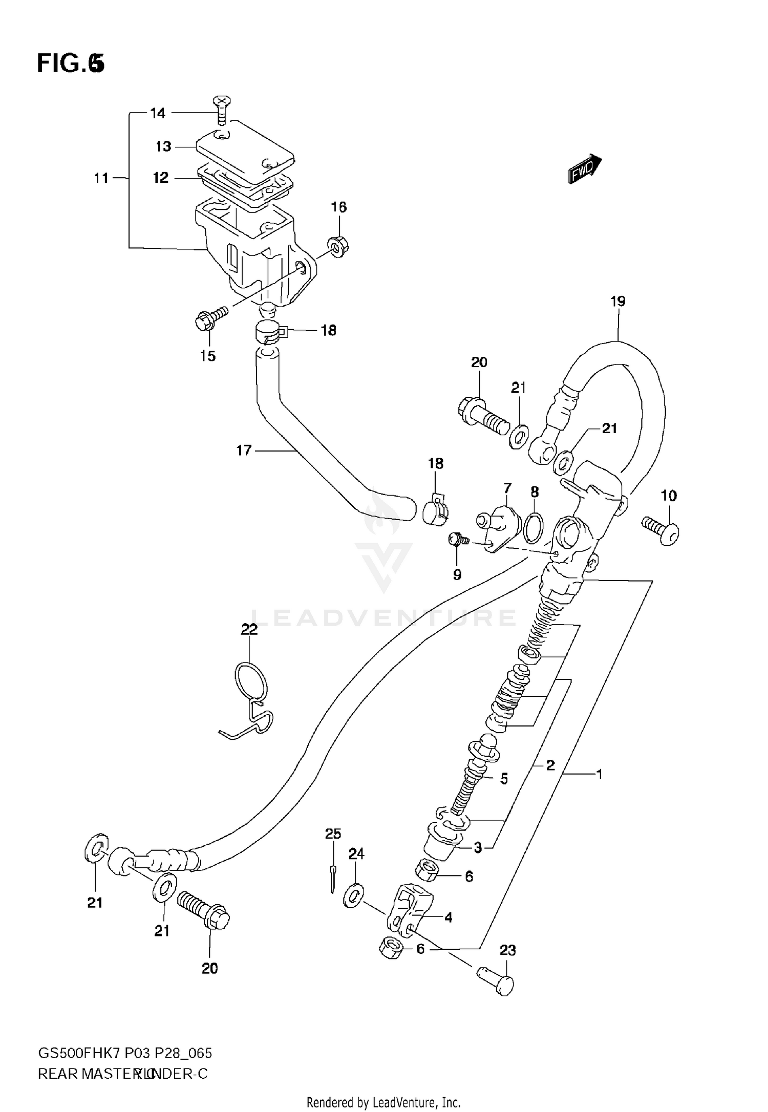 REAR MASTER CYLINDER