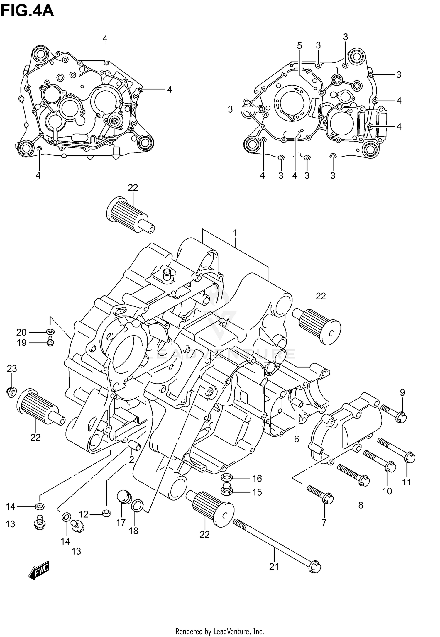 CRANKCASE (MODEL K3/K4/K5/K6)