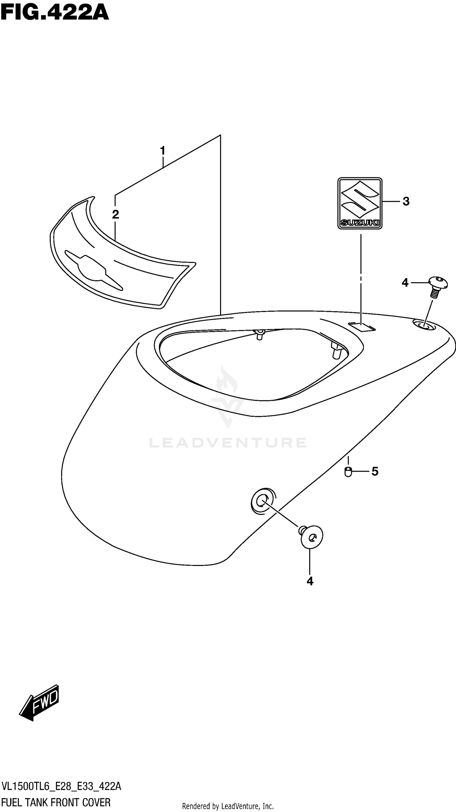 FUEL TANK FRONT COVER