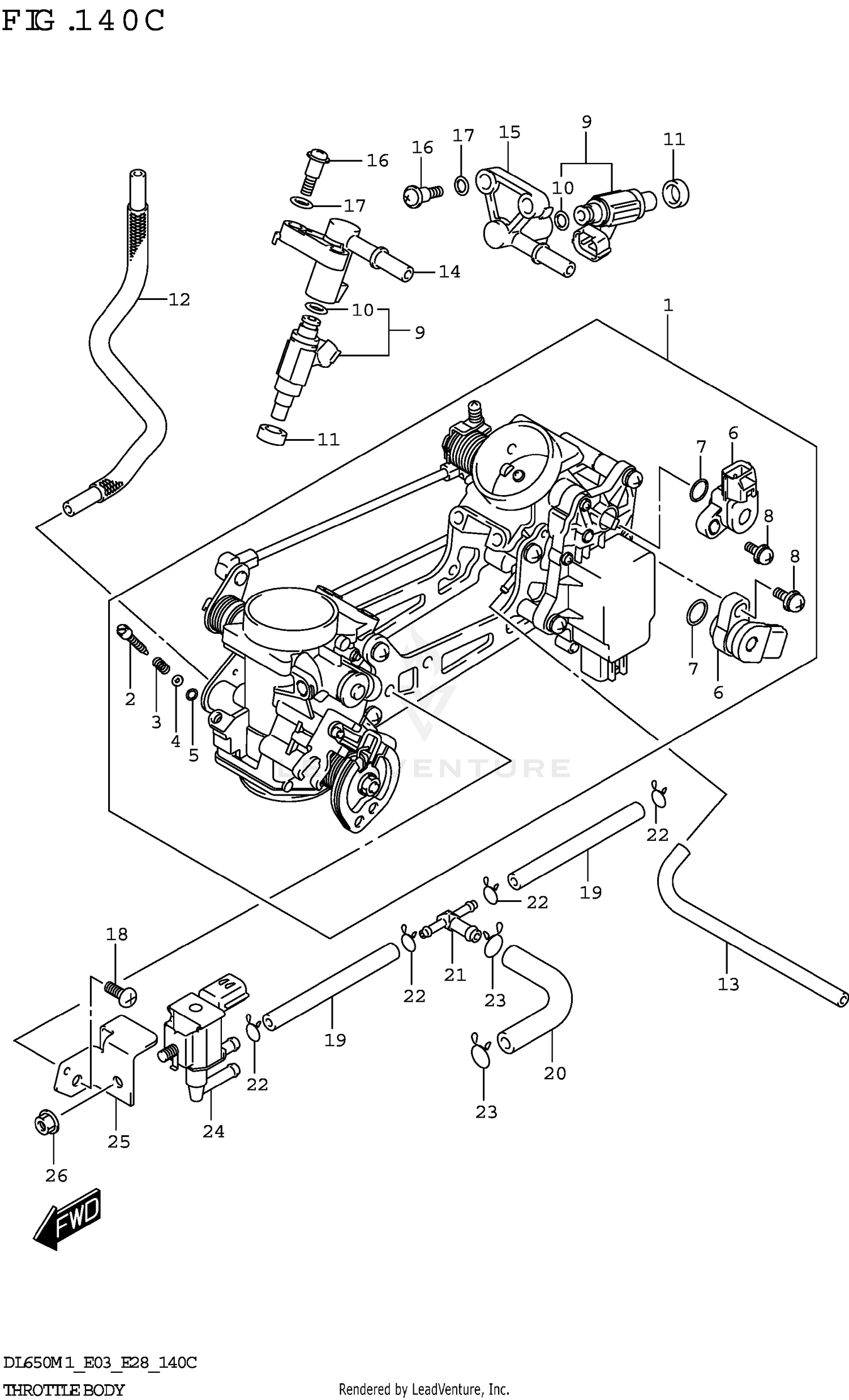THROTTLE BODY (E33)