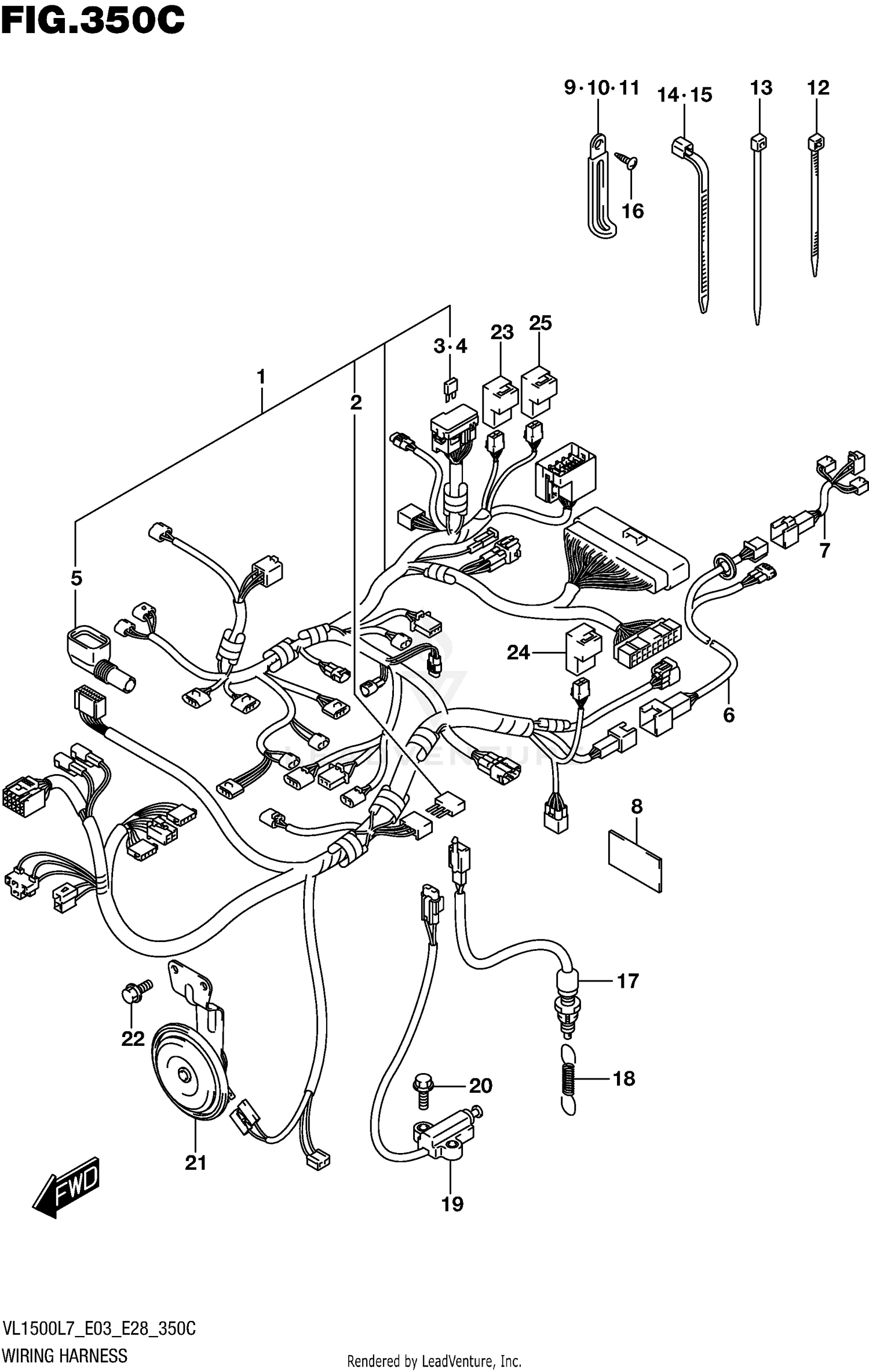 WIRING HARNESS (VL1500BL7 E33)