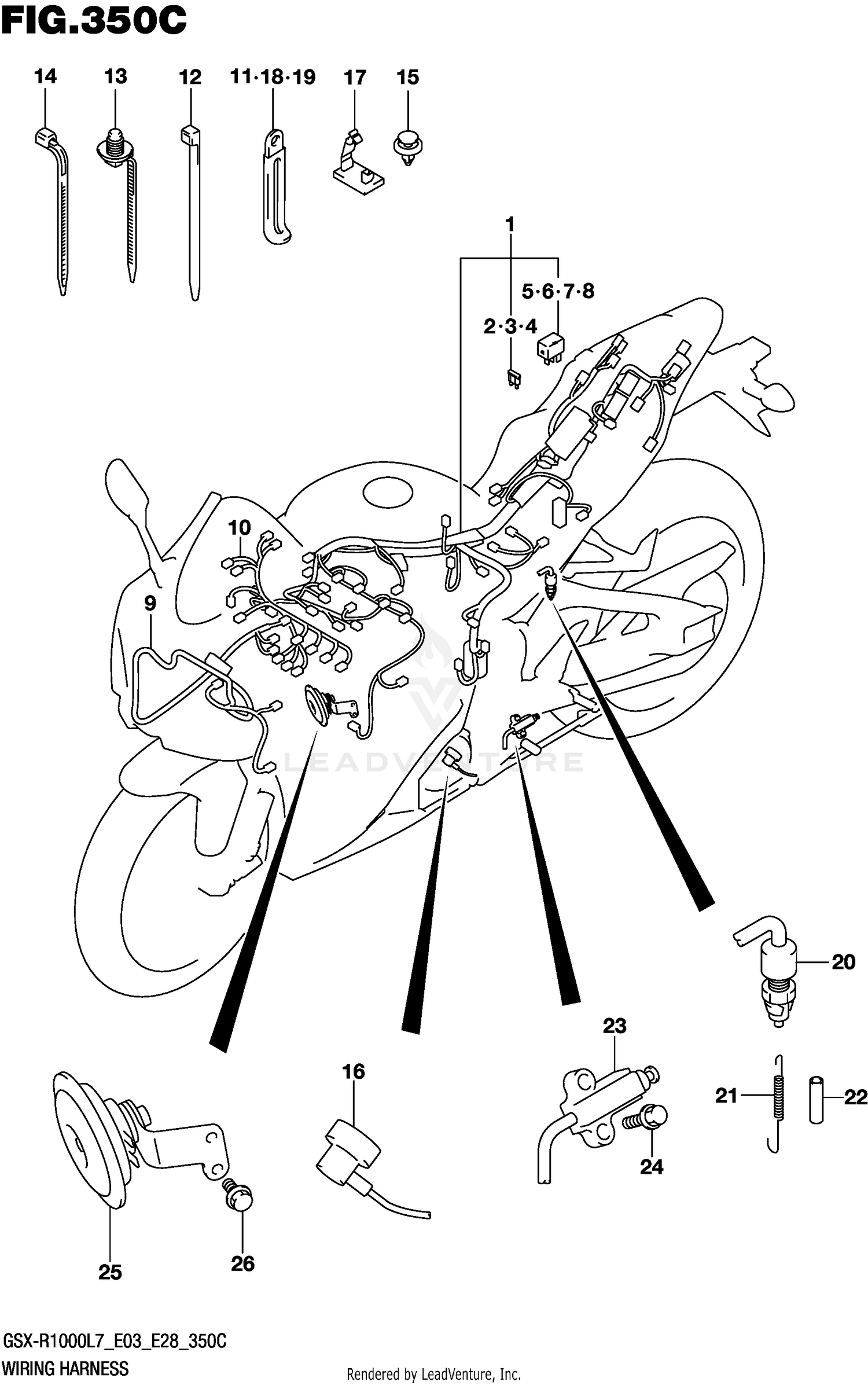 WIRING HARNESS (GSX-R1000L7 E33)