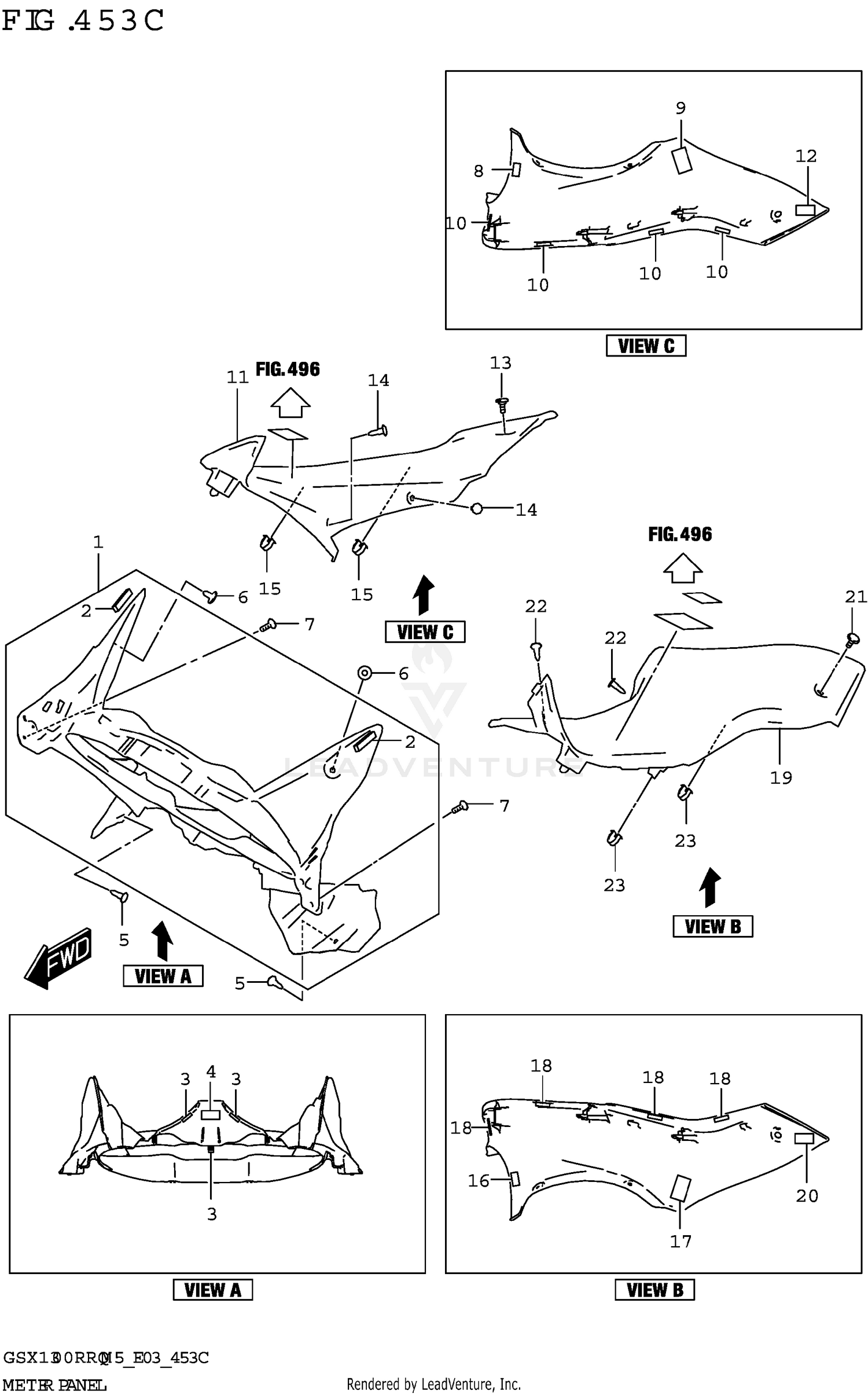 METER PANEL (GSX1300RRQK:(E03,E33))