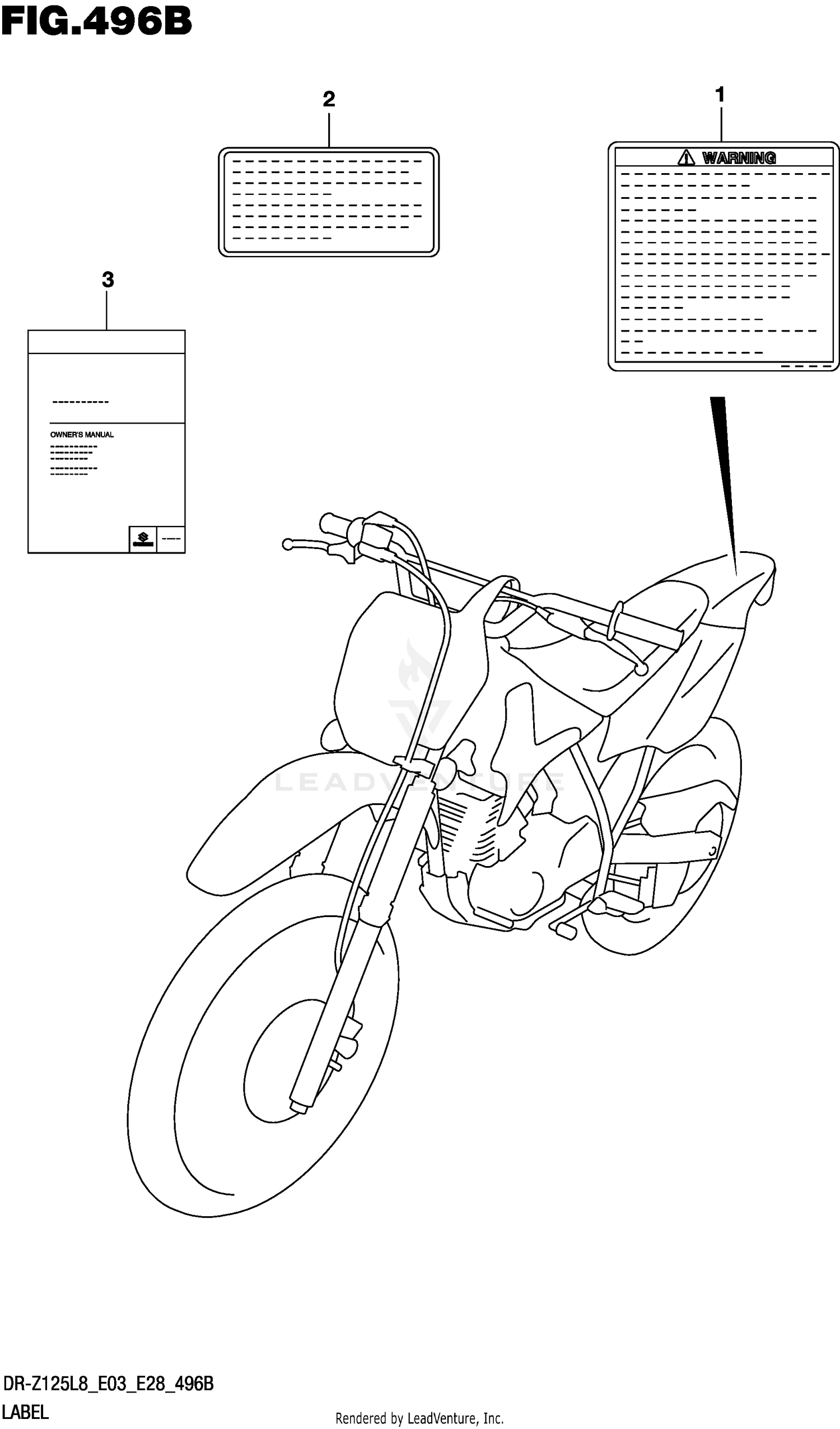 LABEL (DR-Z125LL8 E03)