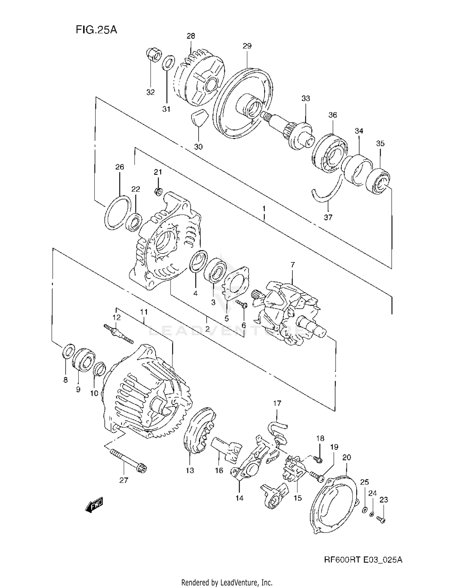 ALTERNATOR (MODEL S/T)