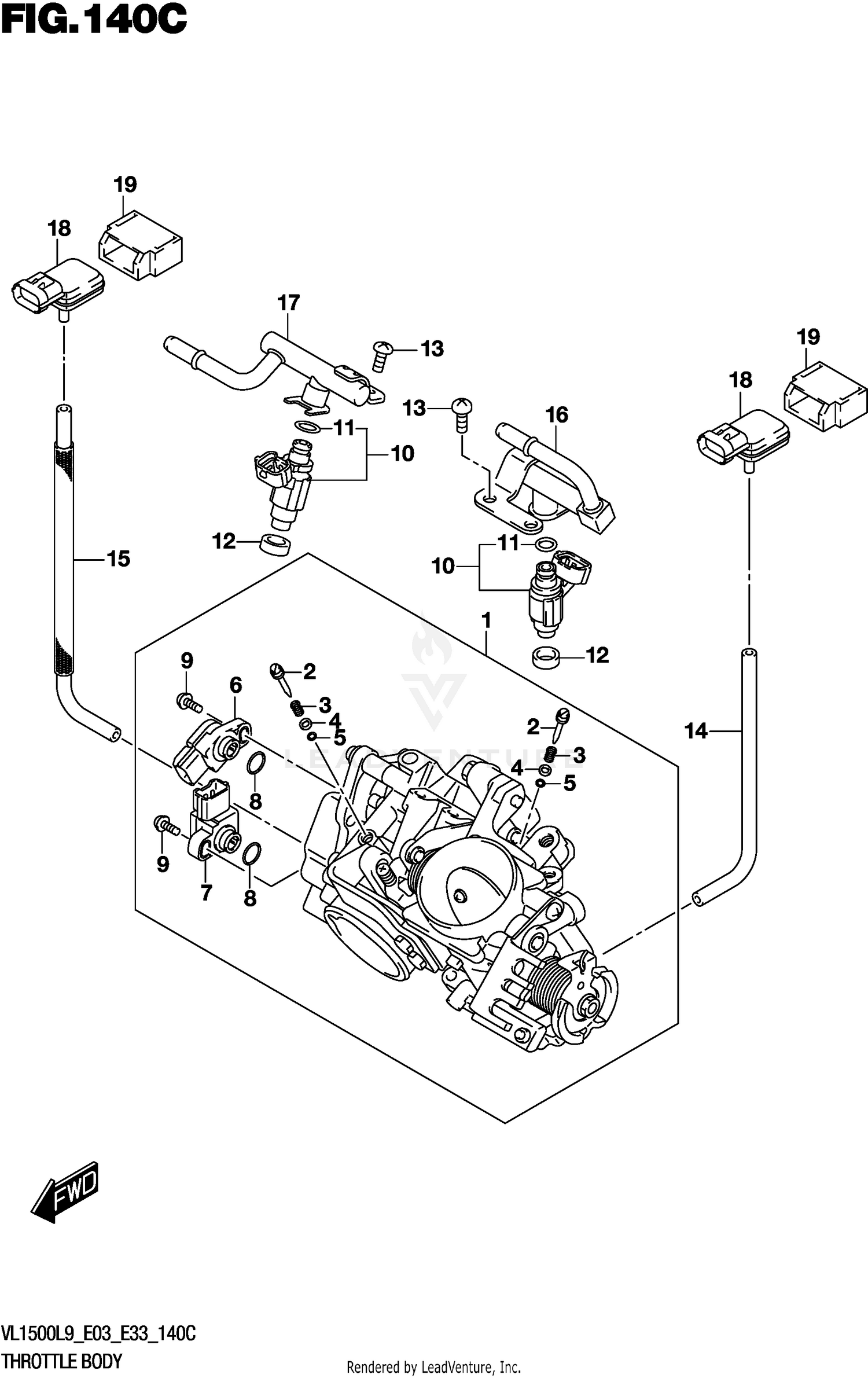 THROTTLE BODY (VL1500TL9 E03)