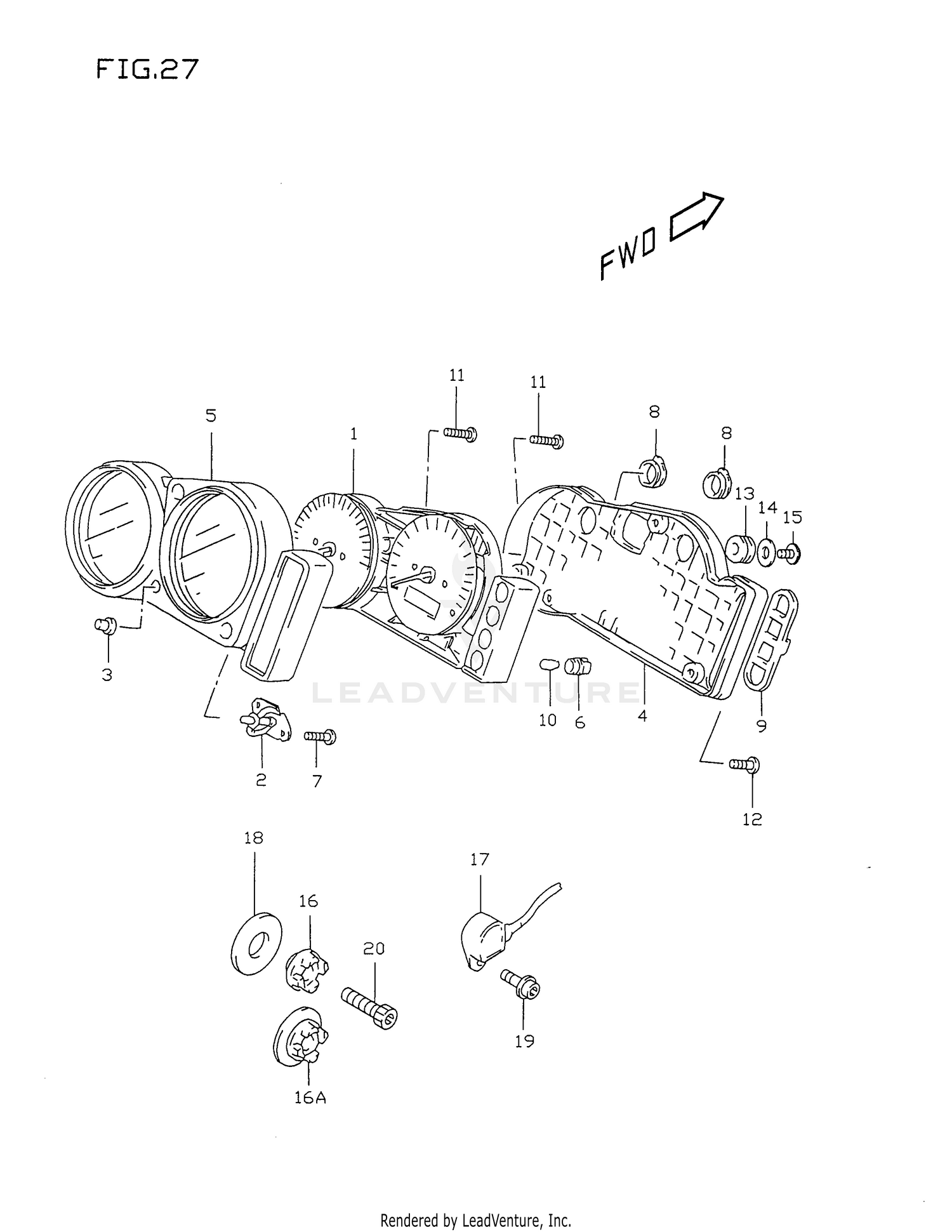 SPEEDOMETER (MODEL T/V)