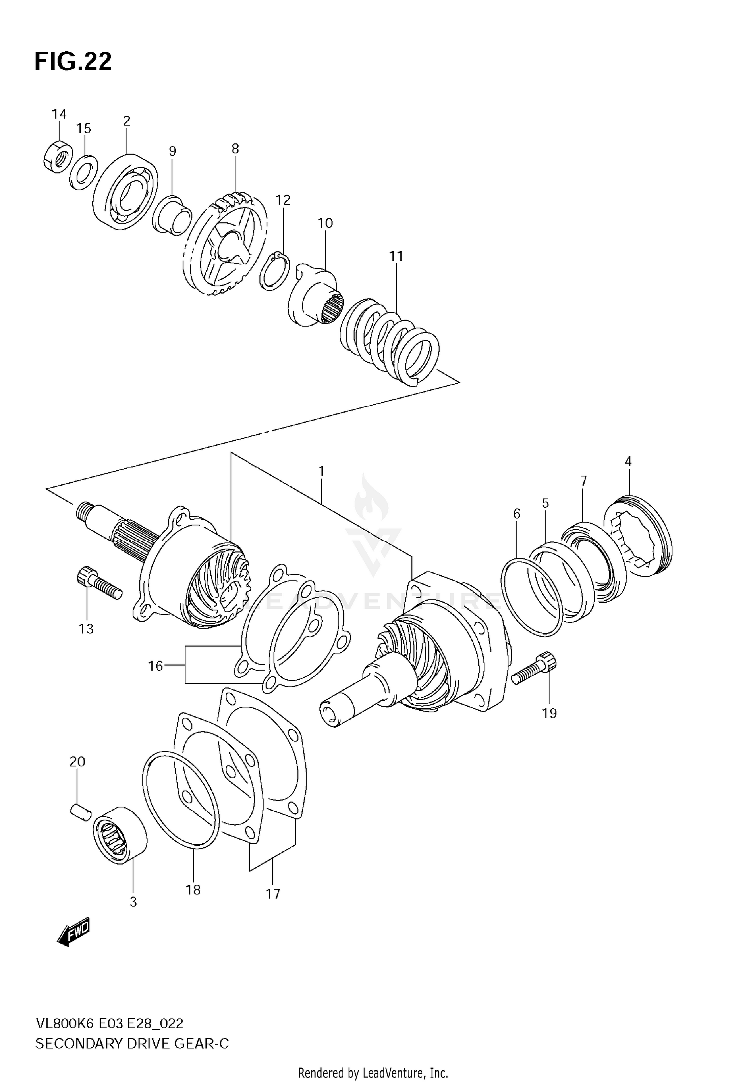 SECONDARY DRIVE GEAR