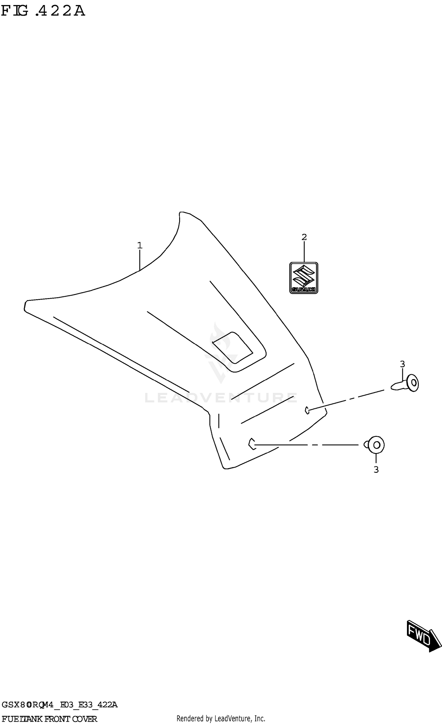 FUEL TANK FRONT COVER