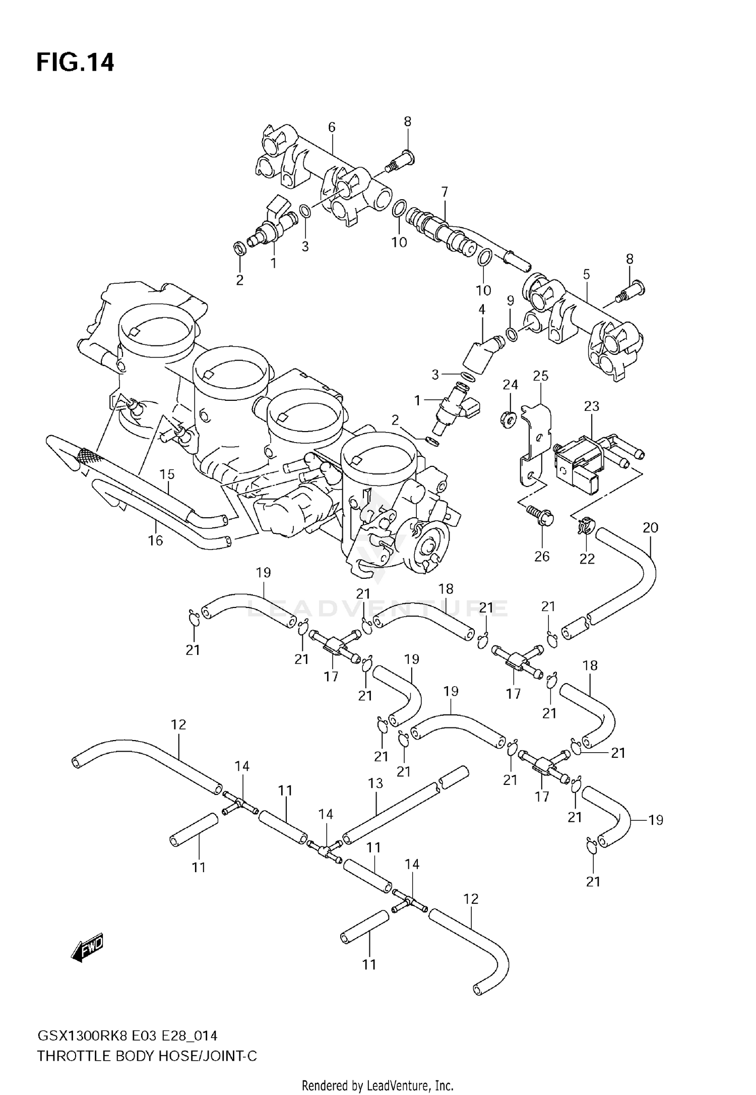 THROTTLE BODY HOSE/JOINT