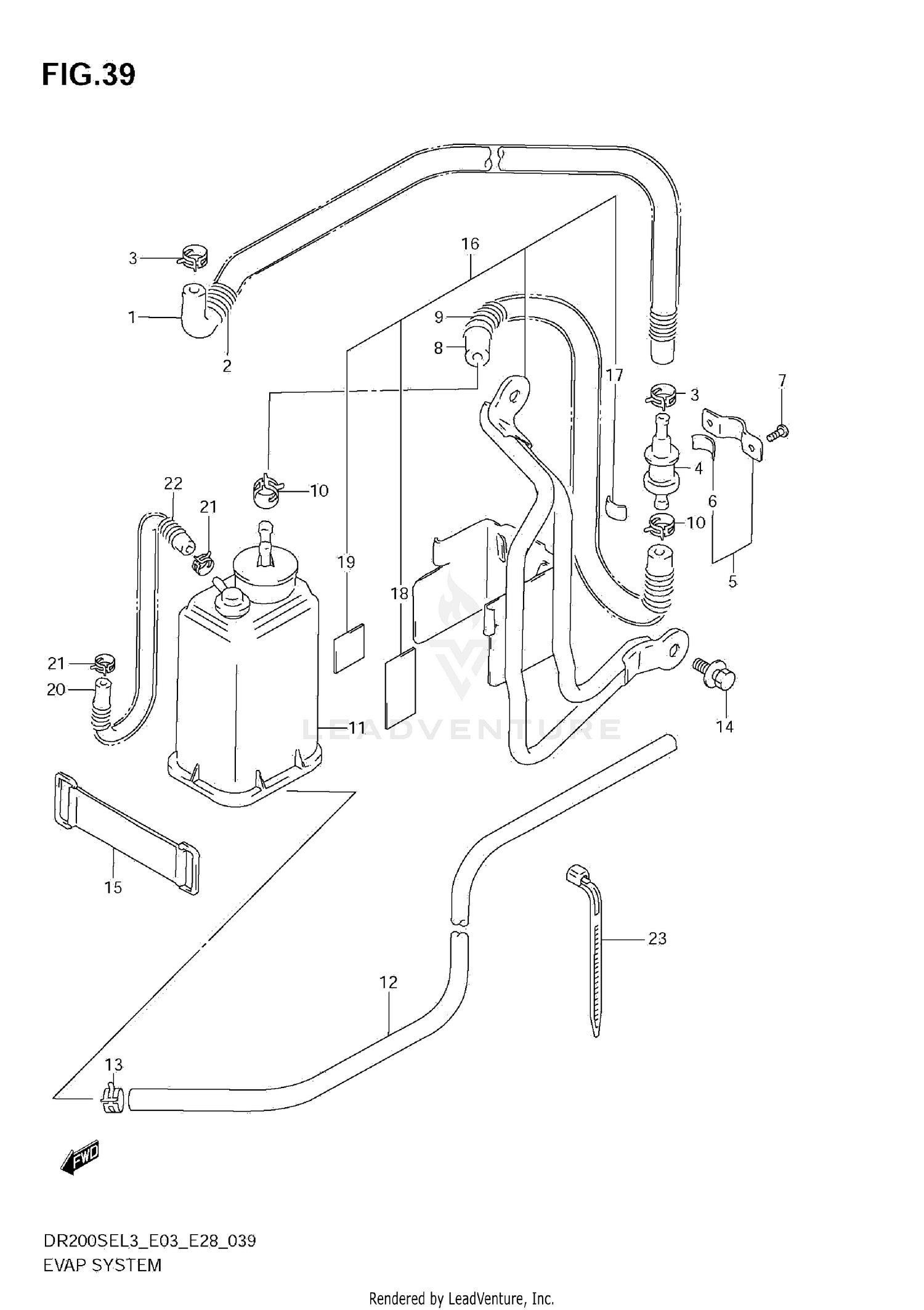 EVAP SYSTEM (DR200SEL3 E33)