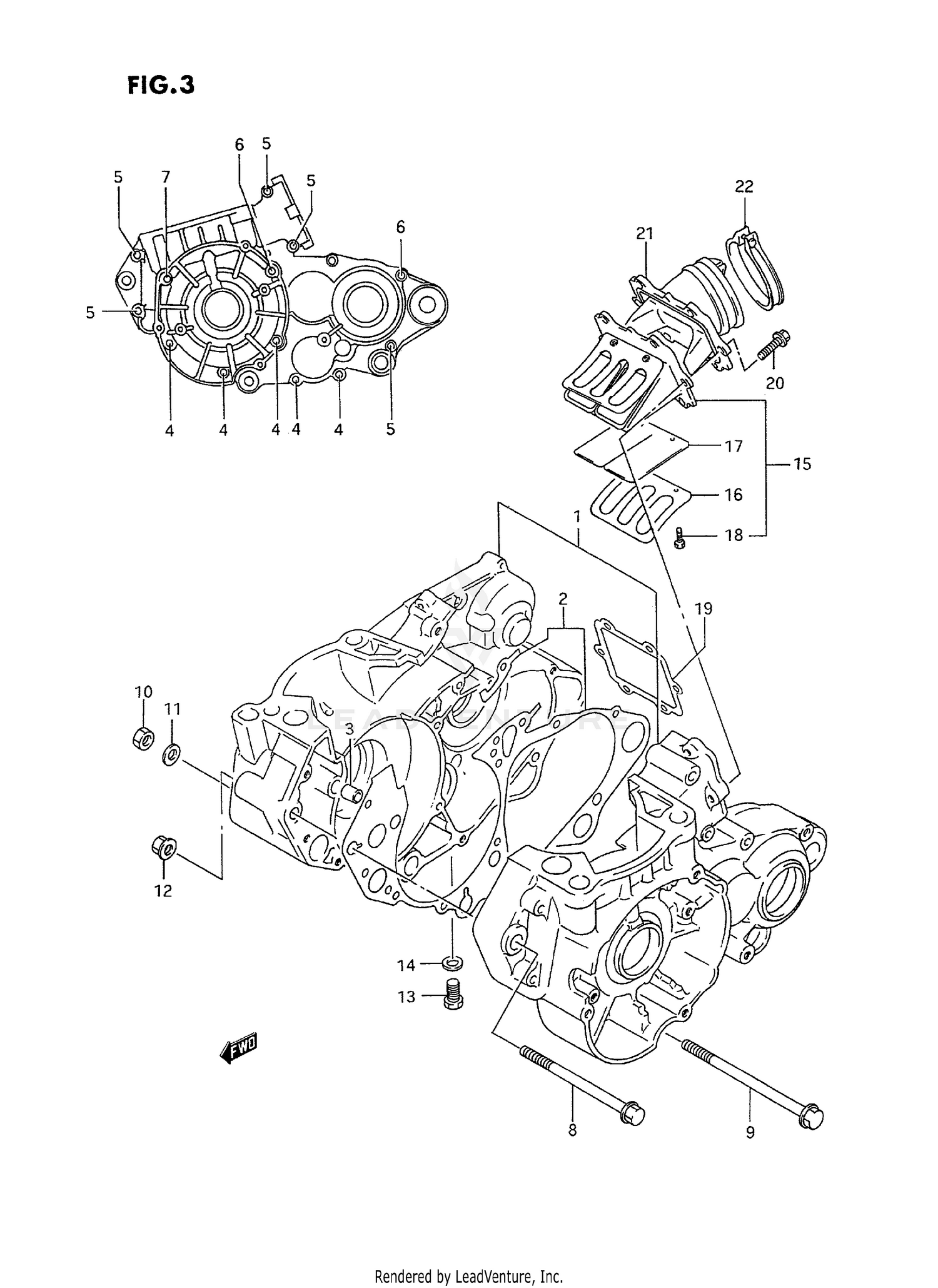 CRANKCASE (MODEL P)