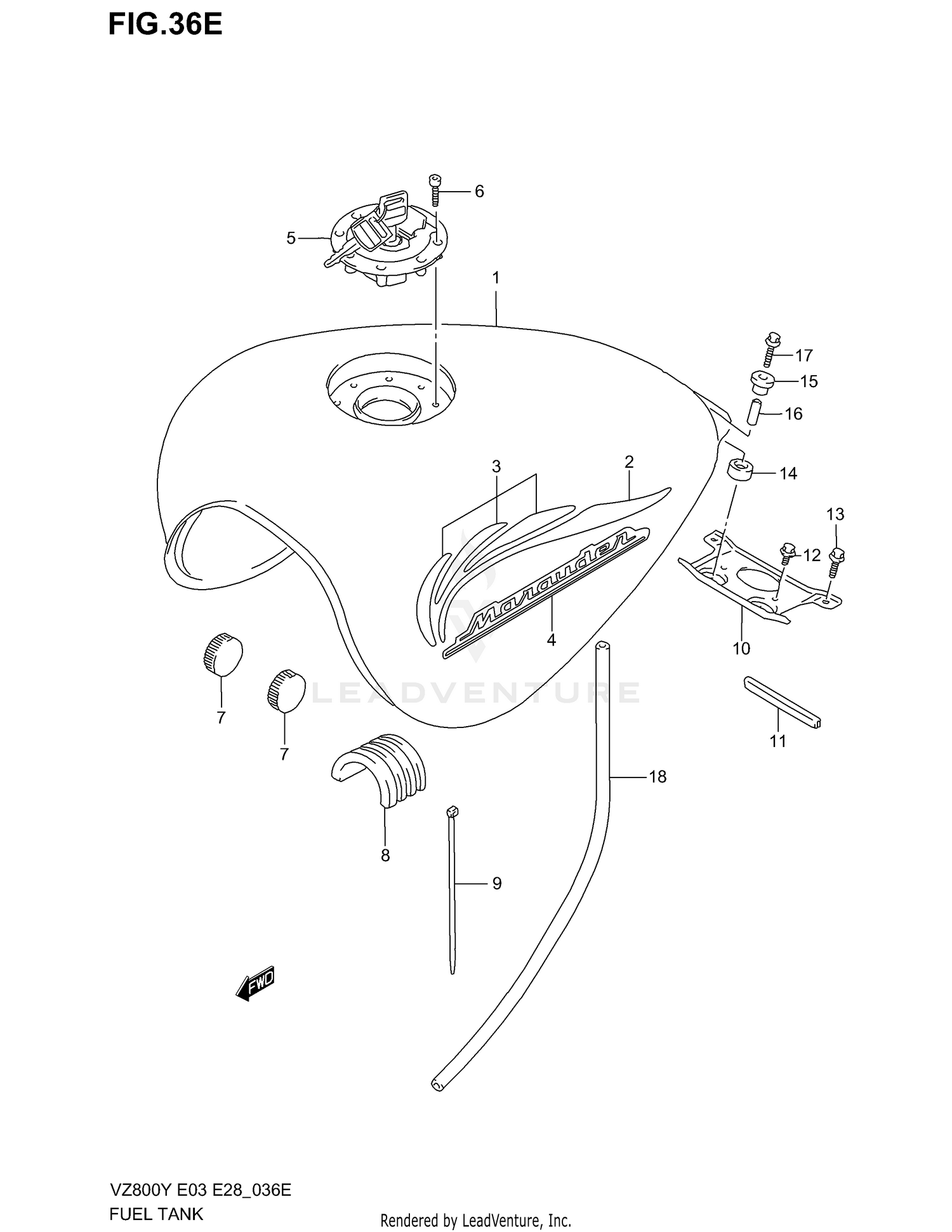 FUEL TANK (MODEL K1)