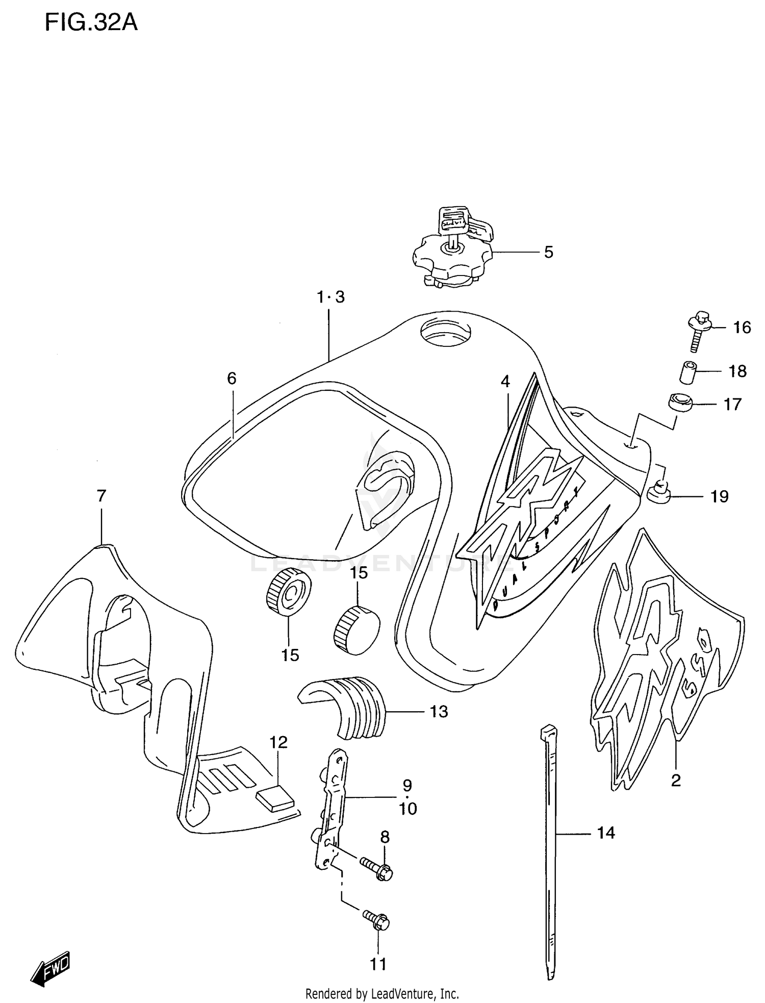 FUEL TANK (MODEL W/X)