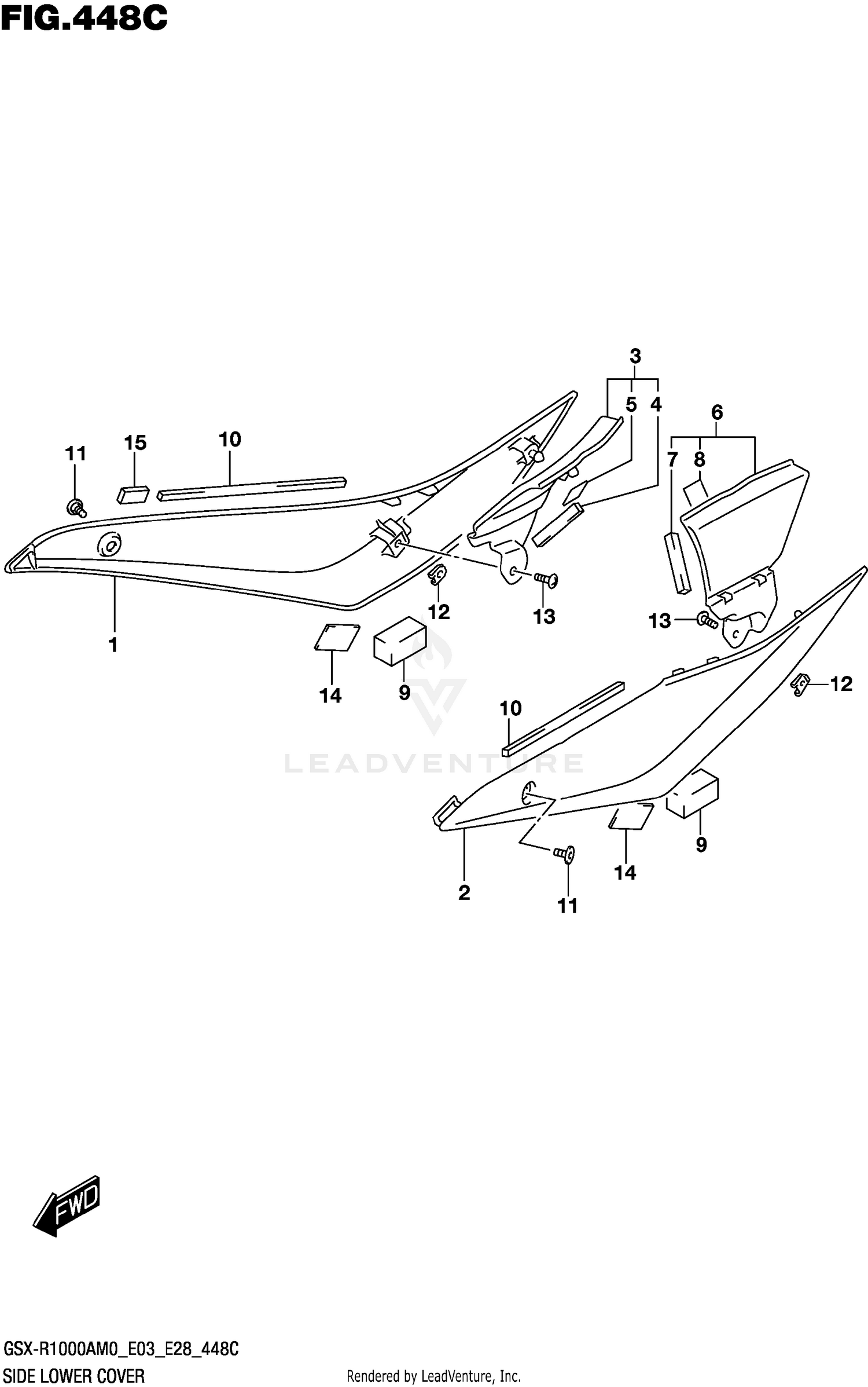 SIDE LOWER COVER (GSX-R1000RA)