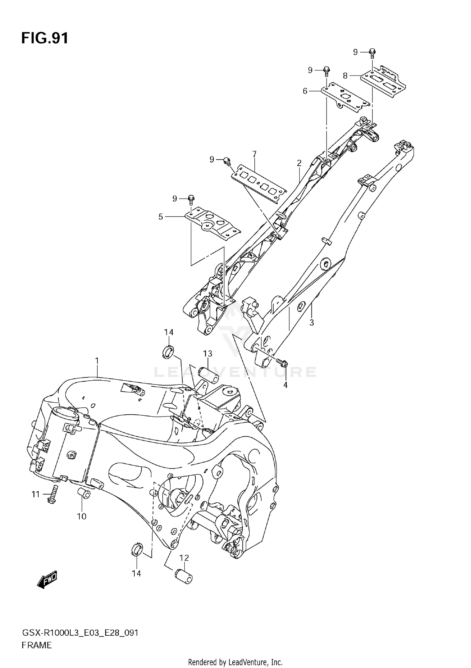 FRAME (GSX-R1000ZL3 E33)
