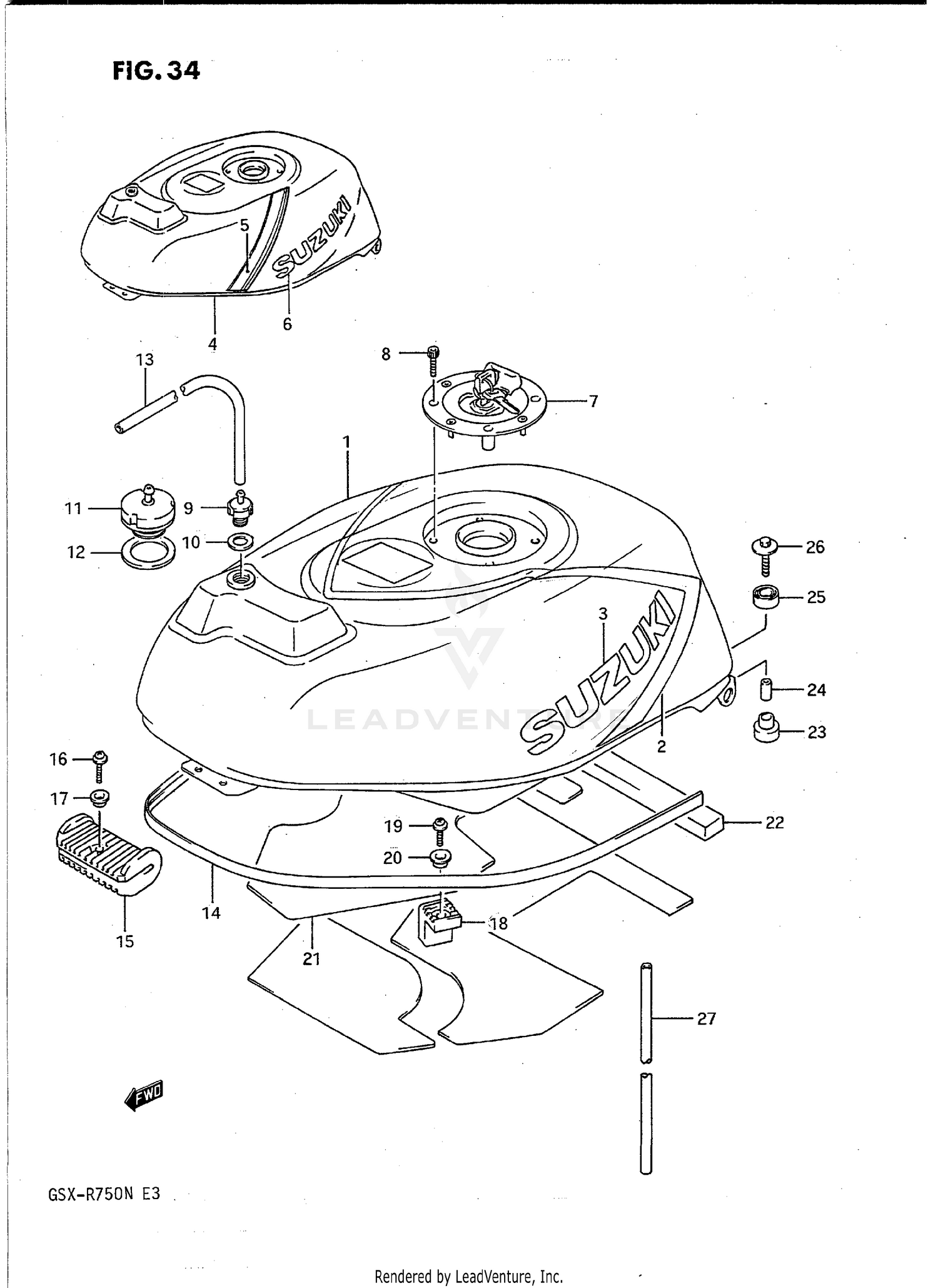 FUEL TANK (MODEL M)
