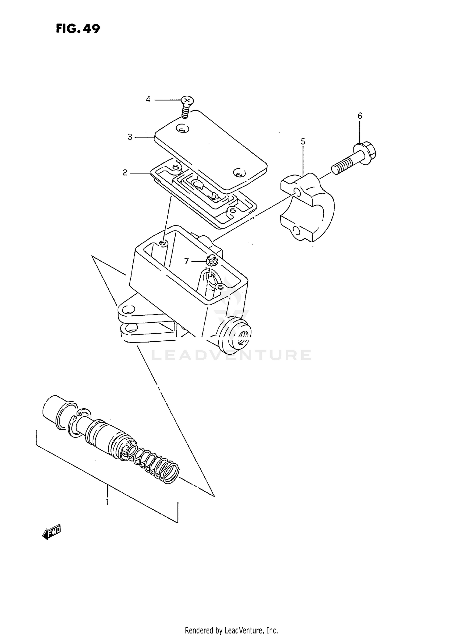 FRONT MASTER CYLINDER (MODEL J)