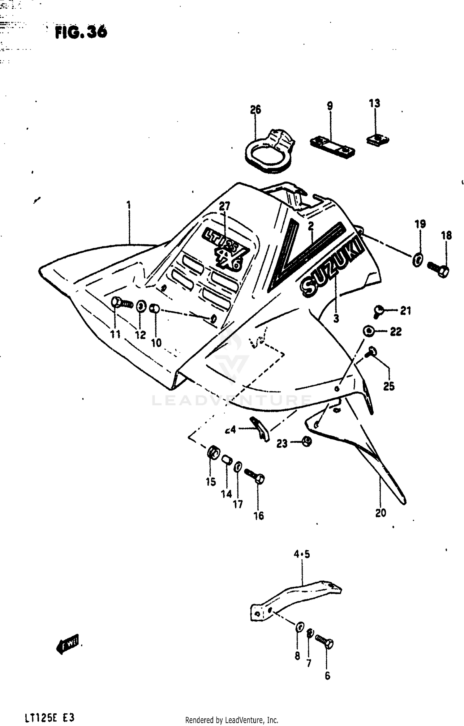 FRONT FENDER (MODEL E)