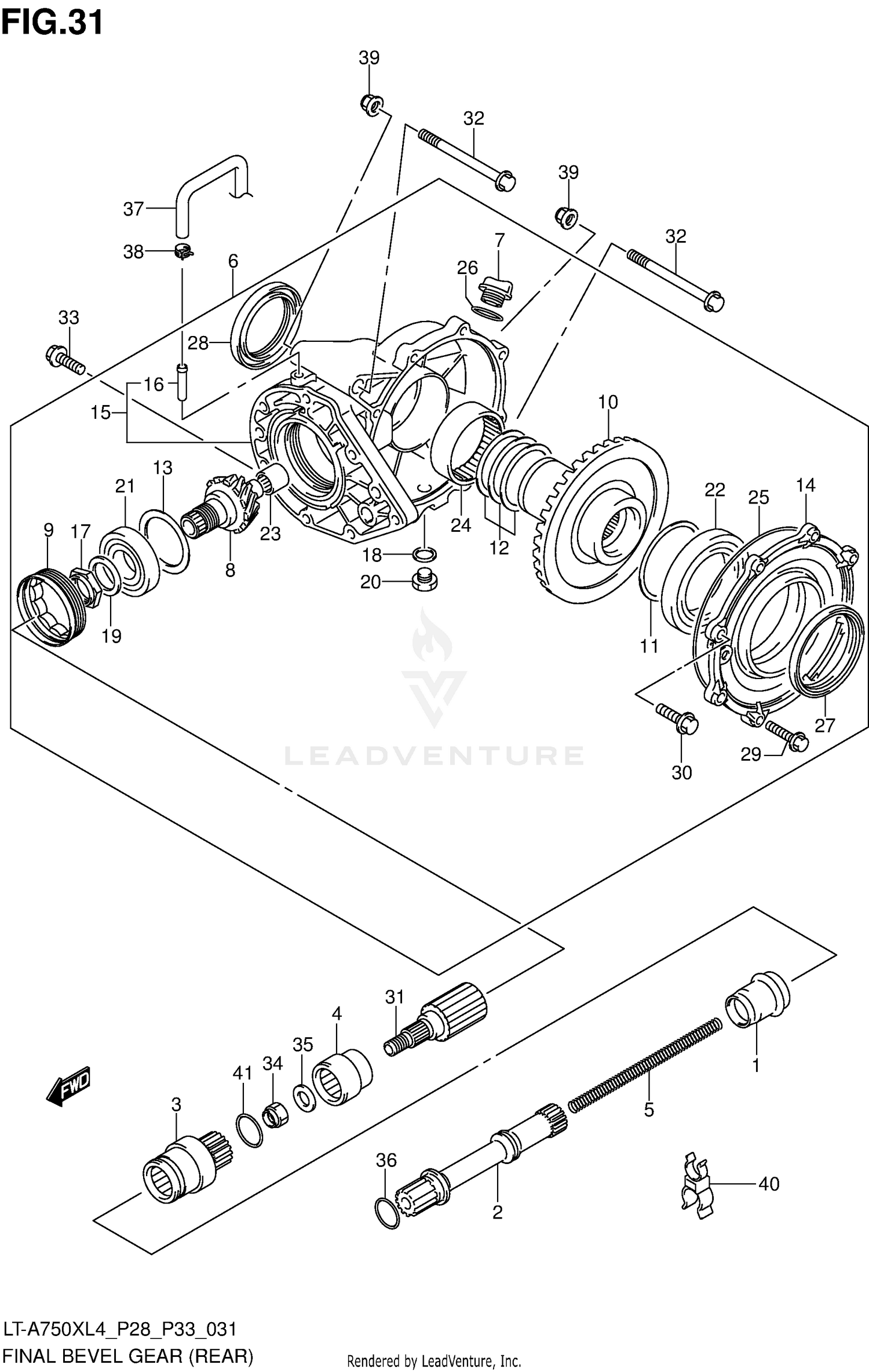 FINAL BEVEL GEAR (REAR)