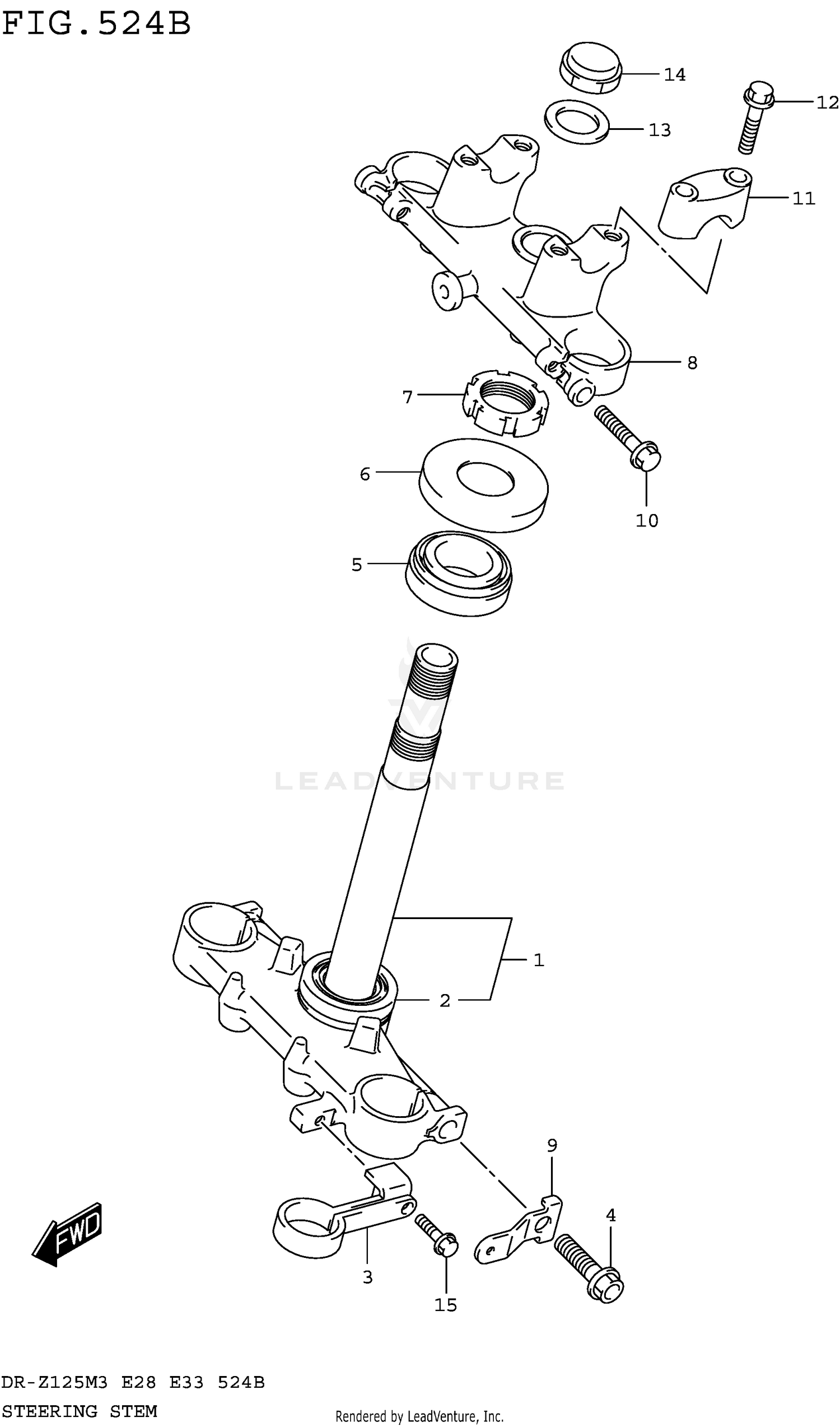 STEERING STEM (DR-Z125LM3E28)