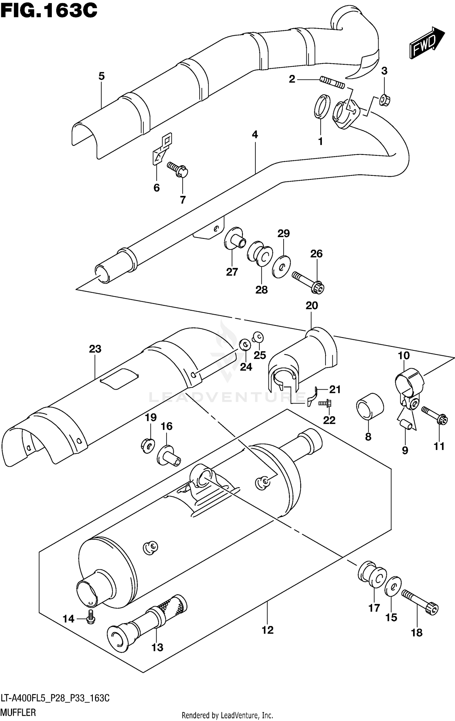 MUFFLER (LT-A400FZL5 P28)