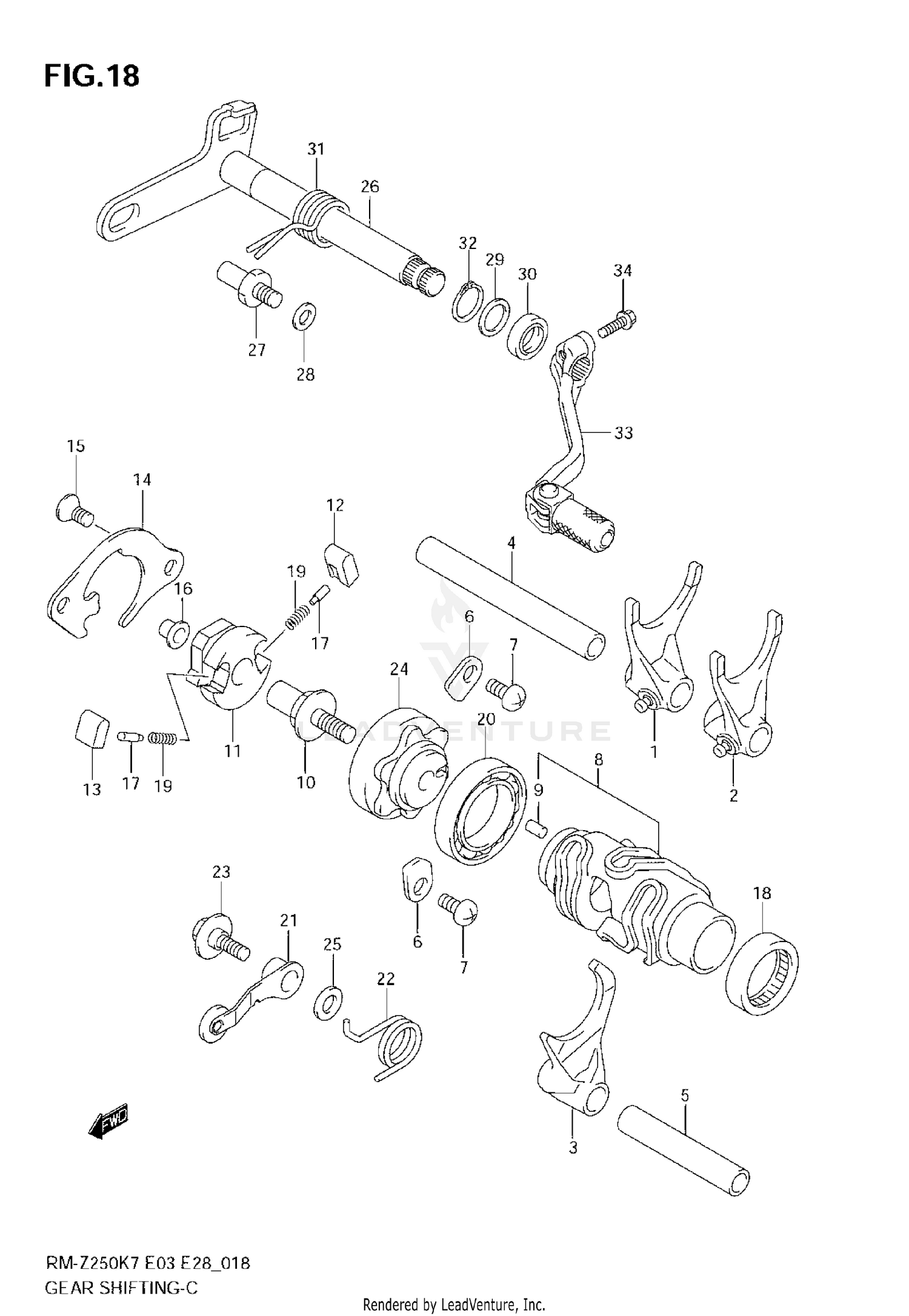 GEAR SHIFTING (MODEL K7)